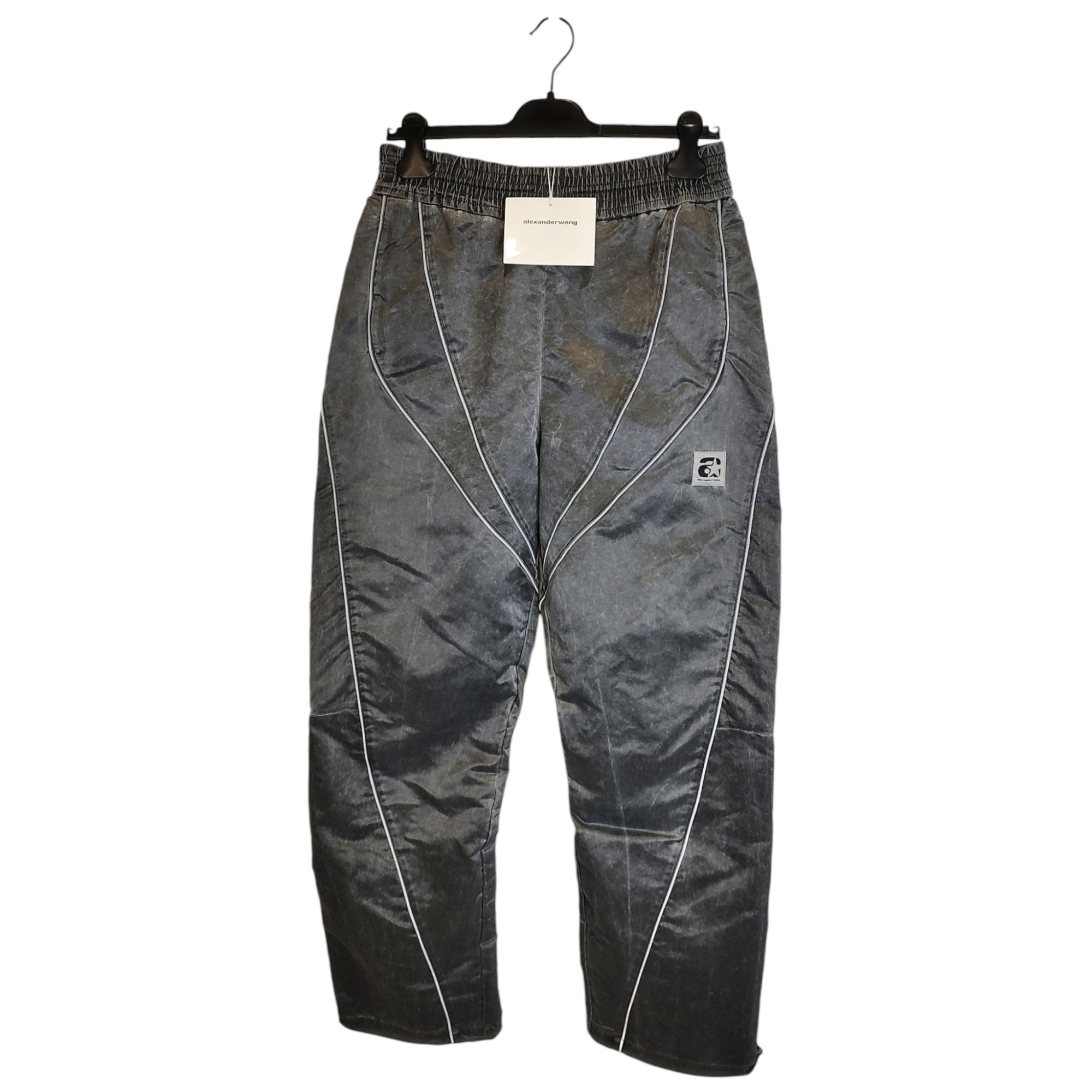 Rakuten - 【中古】ALEXANDER WANG アレキサンダーワン 24SS パネルストレート トラックパンツ 6WC3244051 S グレー メンズ