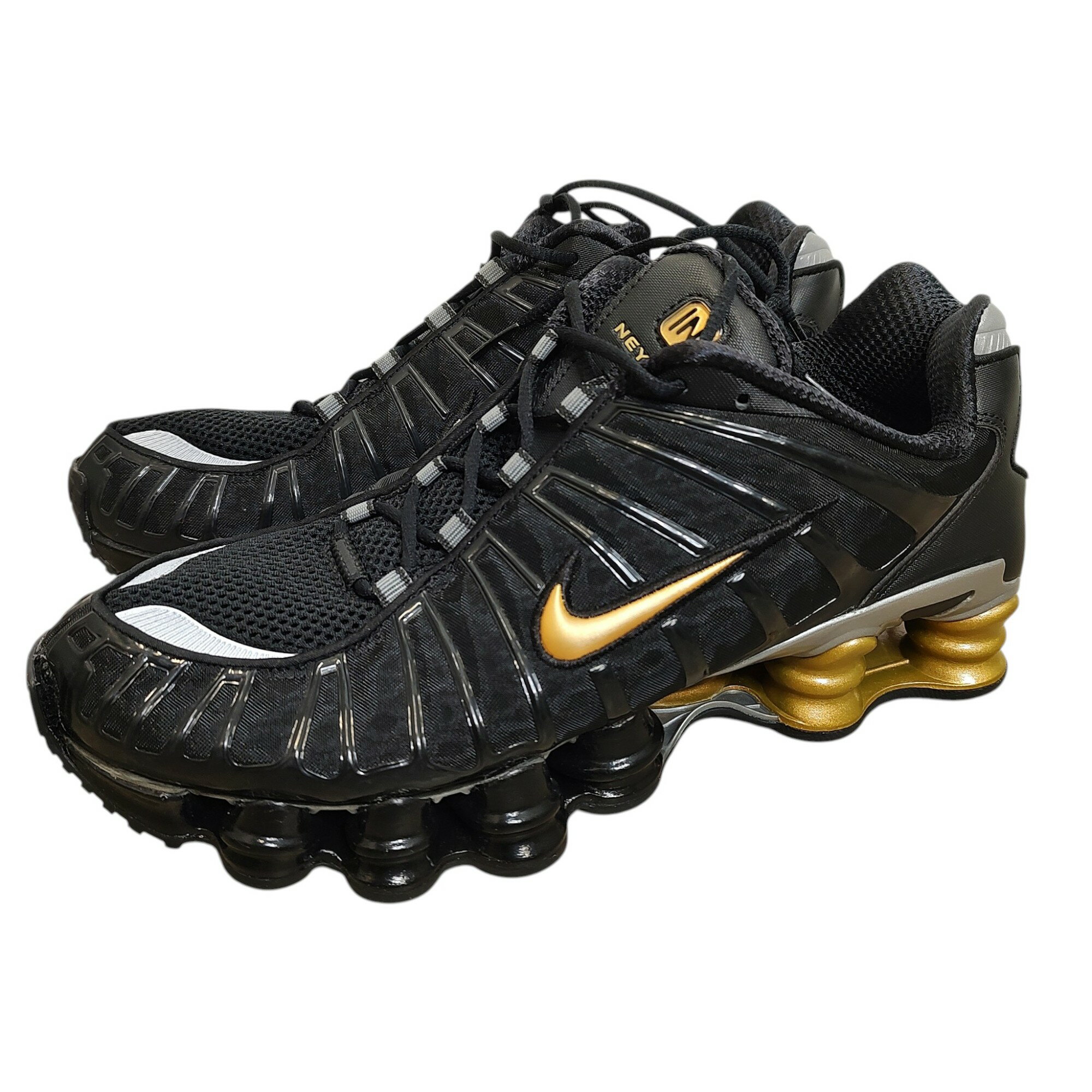 樂天商城 - 【中古】NIKE ナイキ SHOX TL NEYMAR ショックスTL ネイマール スニーカー BV1388-001 28 ブラック×ゴールド メンズ