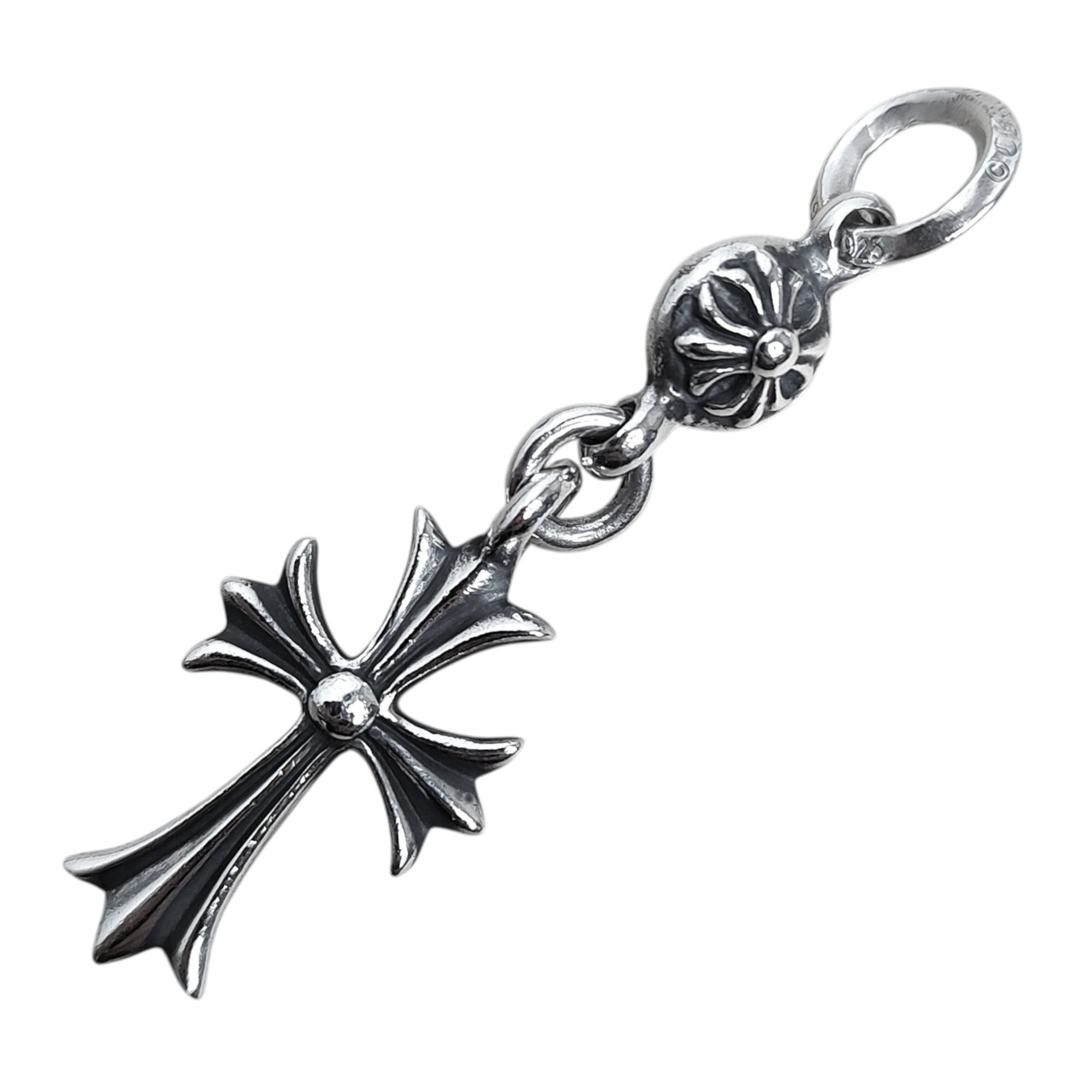 樂天商城 - 【中古】Chrome Hearts クロムハーツ 1B TNY CH CRS 1ボールタイニー CHクロス チャーム ネックレストップ F シルバー ユニセックス