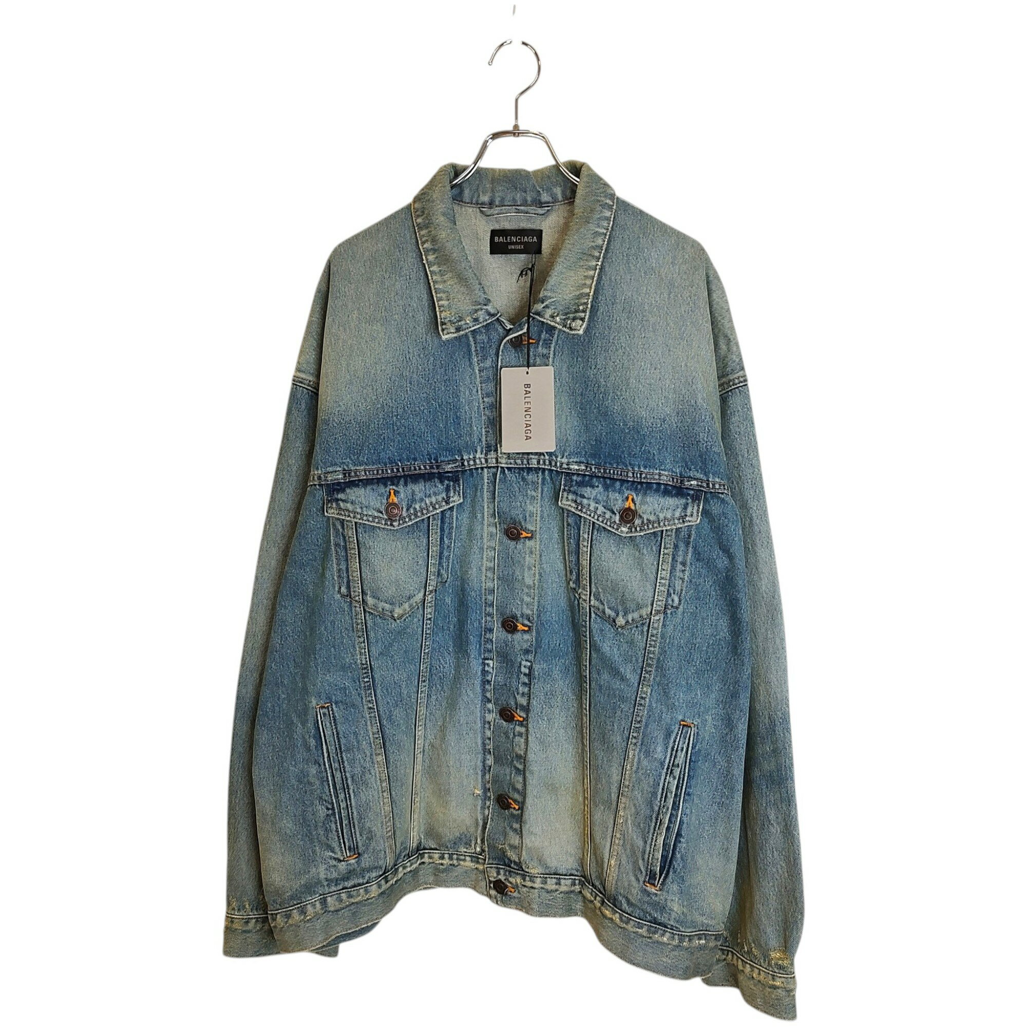 樂天商城 - 【中古】BALENCIAGA バレンシアガ OVERSIZED JACKET デニムジャケット 724647 3 インディゴ メンズ/レディース