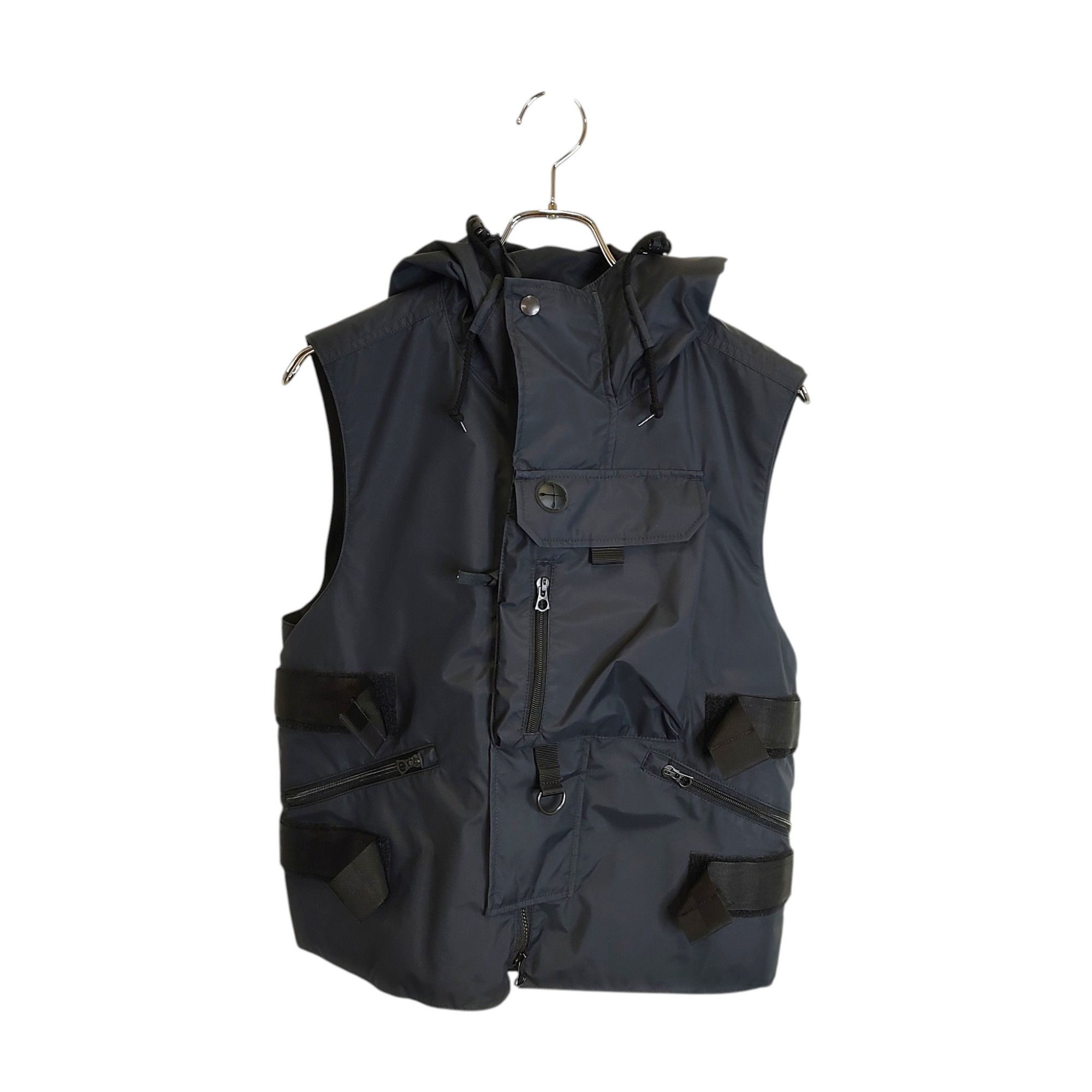 Rakuten - 【中古】EYE JUNYA WATANABE MAN アイ ジュンヤワタナベマン x C.P COMPANY シーピーカンパニー 25SS W-NAME VEST タッチャブルパネル ベスト WO-V901 XS ネイビー メンズ