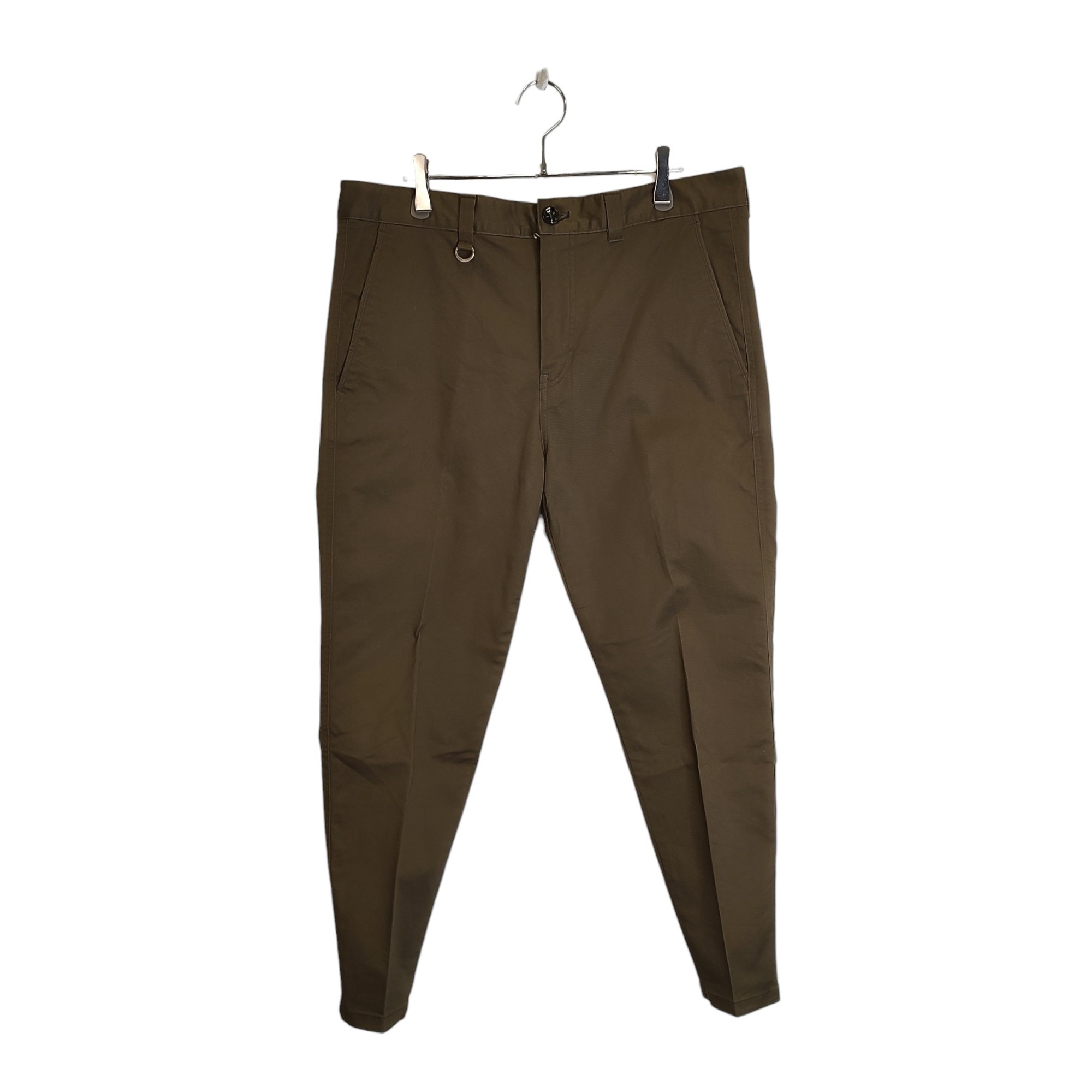 乐天商城 - 【中古】uniform experiment ユニフォームエクスペリメント 21AW STRETCH CROPPED PANTS クロップド パンツ UE-212020 3 カーキ メンズ