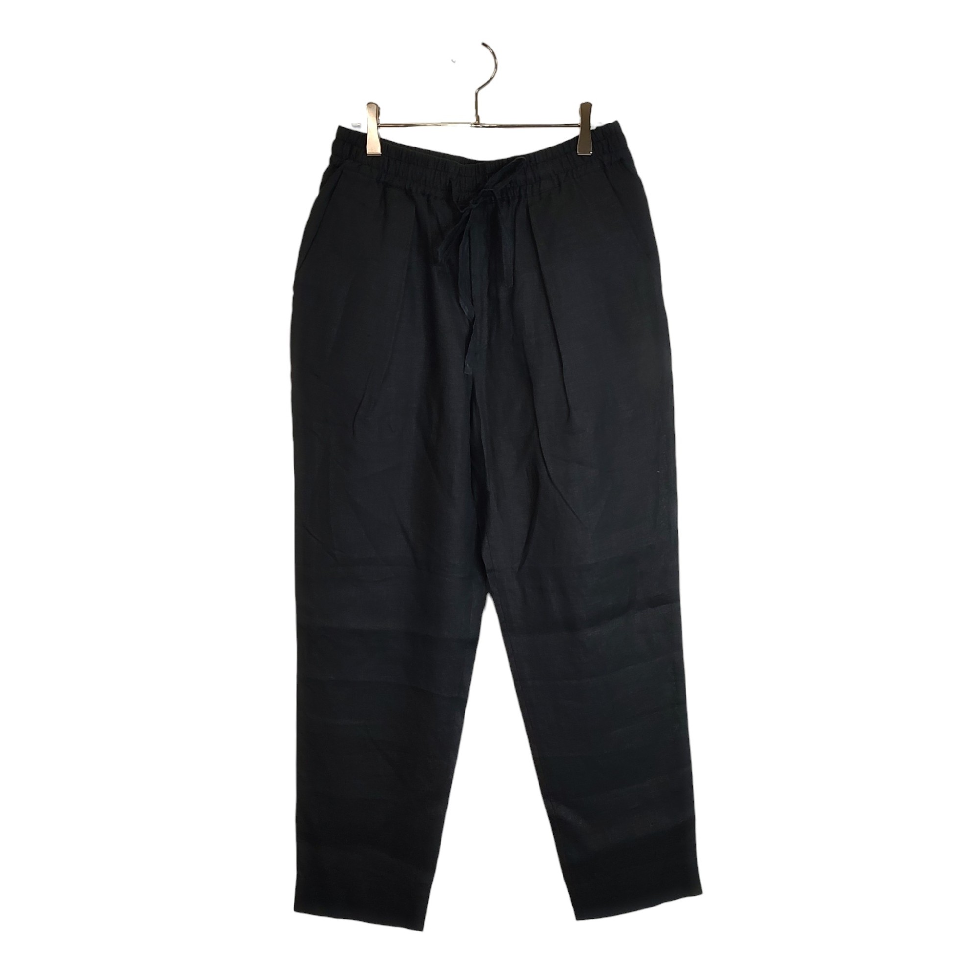 Rakuten - 【中古】MARKAWARE マーカウェア 21SS PEGTOP EASY TROUSERS HEMP リネン トラウザー パンツ A1A-08PT01C 3 ブラック メンズ