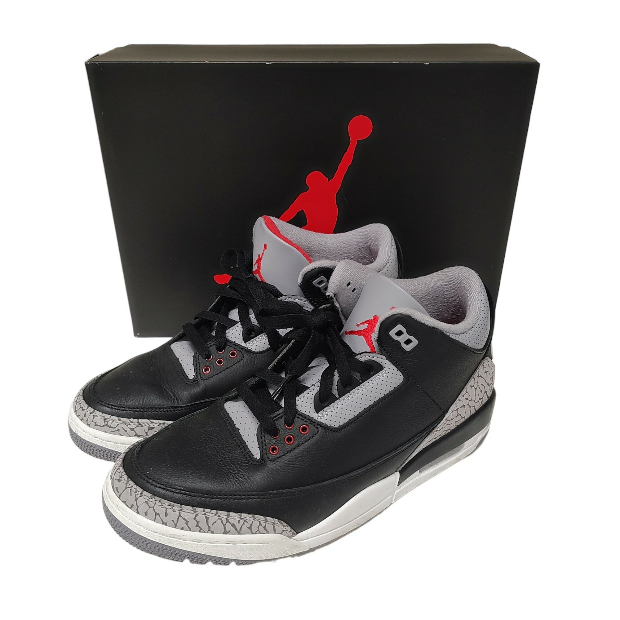 NIKE ナイキ Air Jordan 3 Retro Black Cement ハイカット スニーカー DN3707-010 US10.5 28.5cm ブラック メンズ