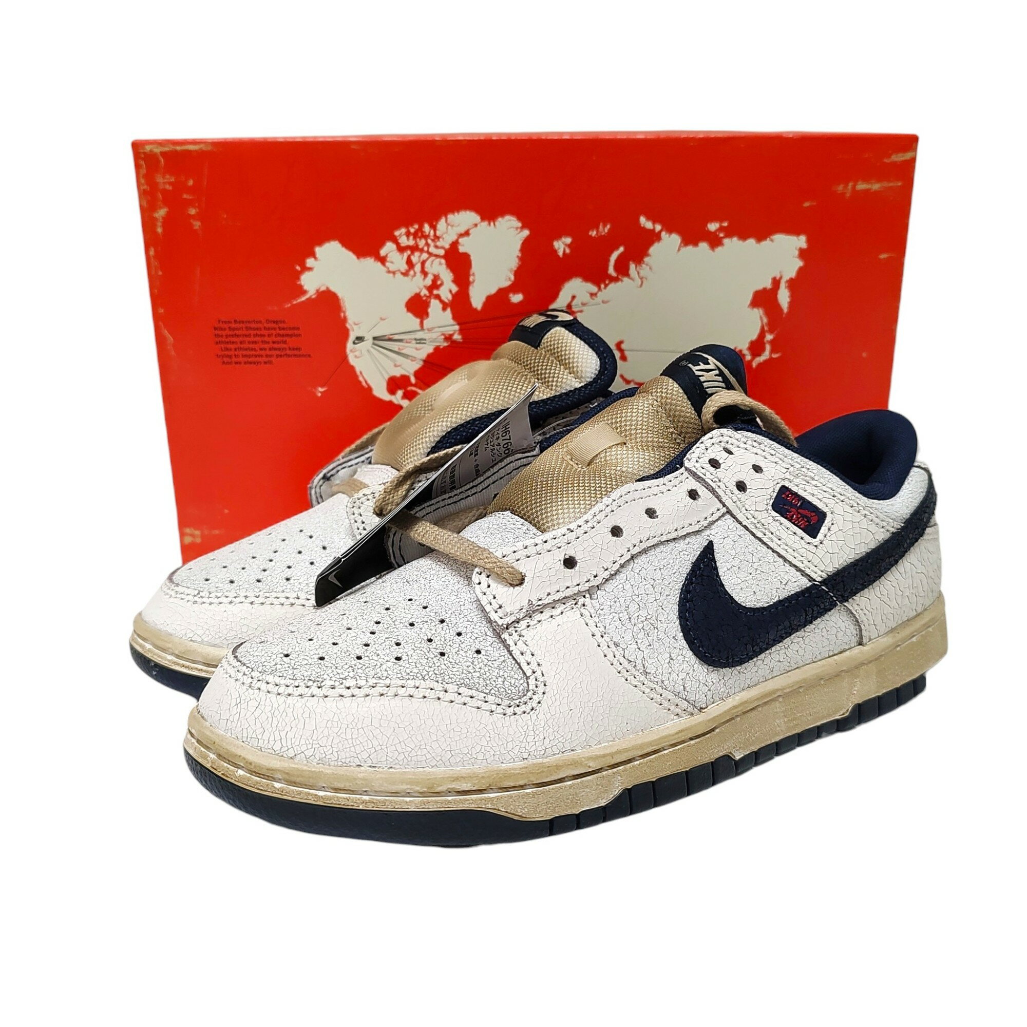 Rakuten - 【中古】NIKE ナイキ x Stranger Things ストレンジャー・シングス Dunk Low Phantom/Midnight Navy ダンク ロー スニーカー IH6766-001 25cm ファントム/ミッドナイト ネイビー メンズ