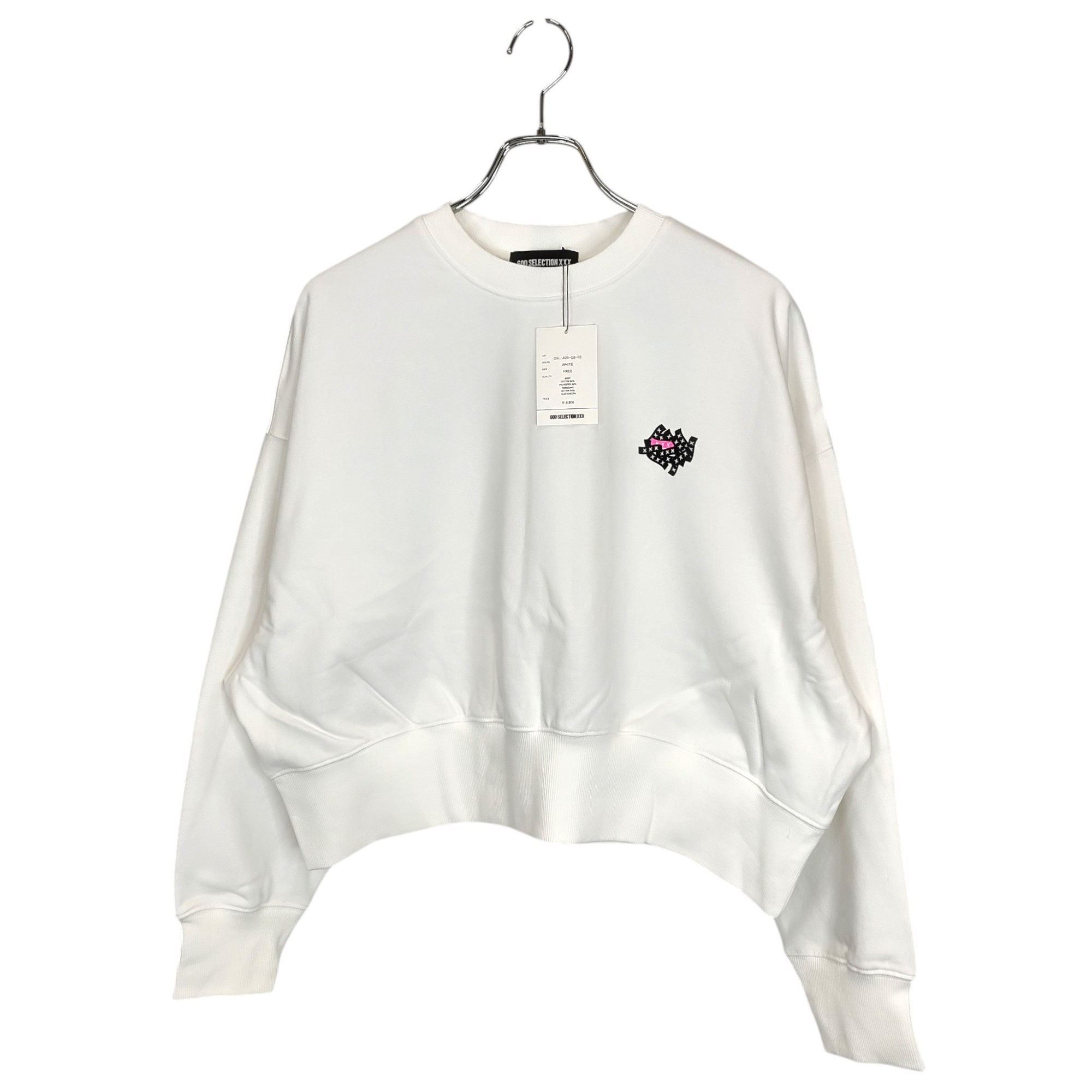 乐天商城 - 【中古】GOD SELECTION XXX ゴッドセレクショントリプルエックス Crew Neck Sweat Shirt スウェット シャツ GXL-A25-CS-02 F ホワイト レディース