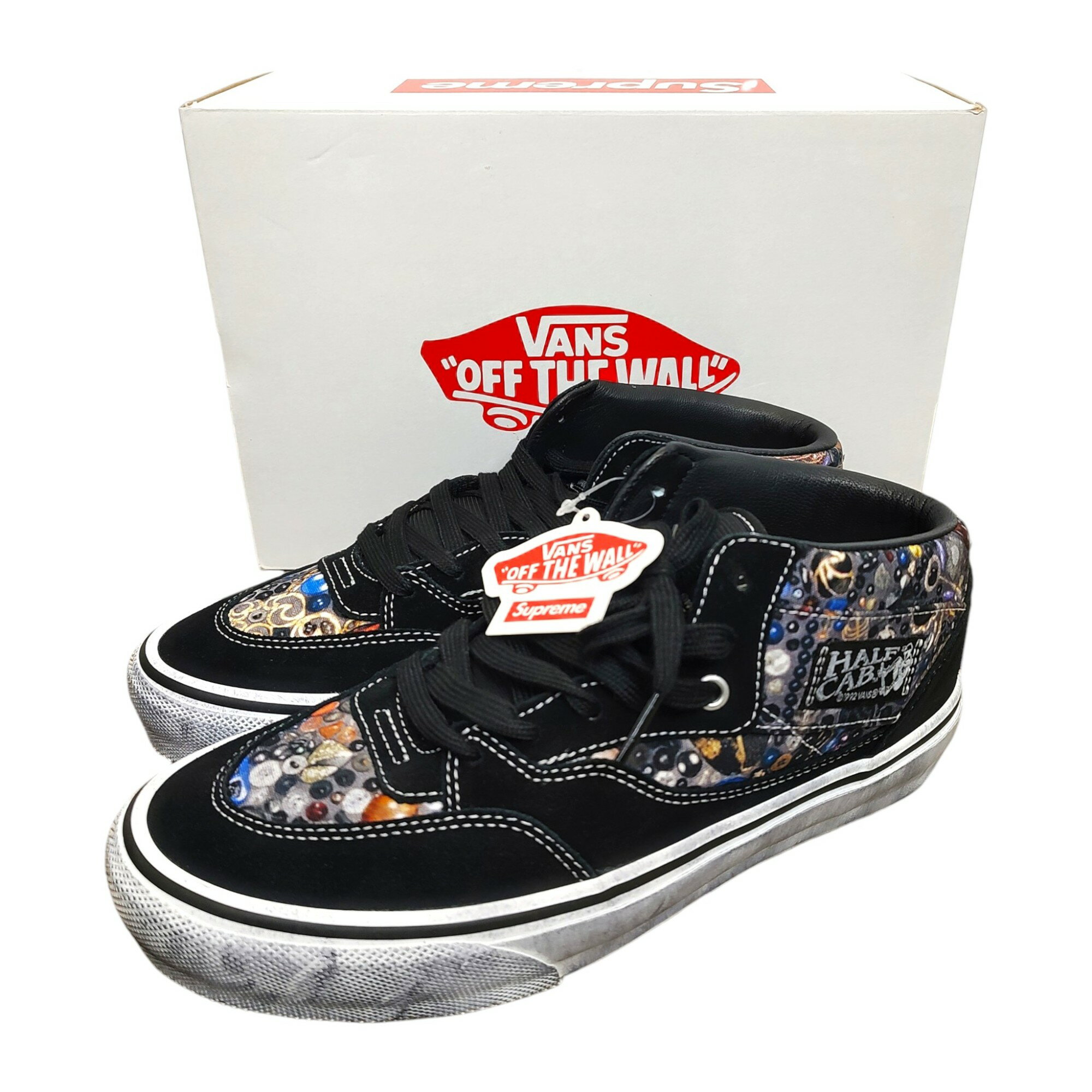 樂天商城 - 【中古】Supreme シュプリーム 26SS × Mike Kelley × Vans Half Cab Black VN00112HBLU 26.5 ブラック×マルチ メンズ