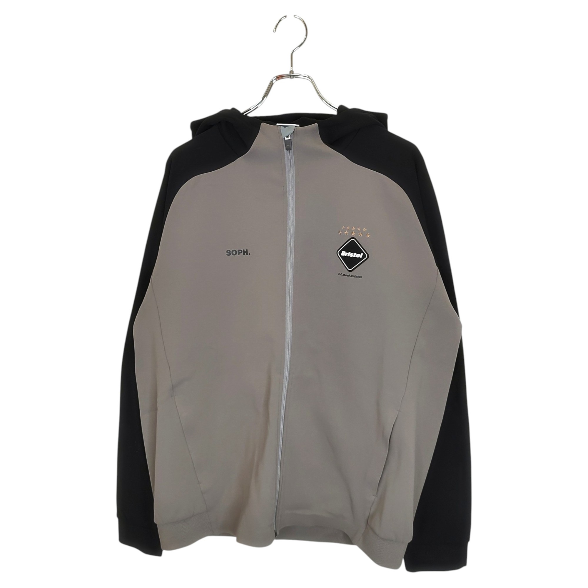 乐天商城 - 【中古】F.C.Real Bristol エフシーレアルブリストル 26SS PDK HOODED JACKET ジップアップ パーカー FCRB-260011 XL グレー/ブラック メンズ