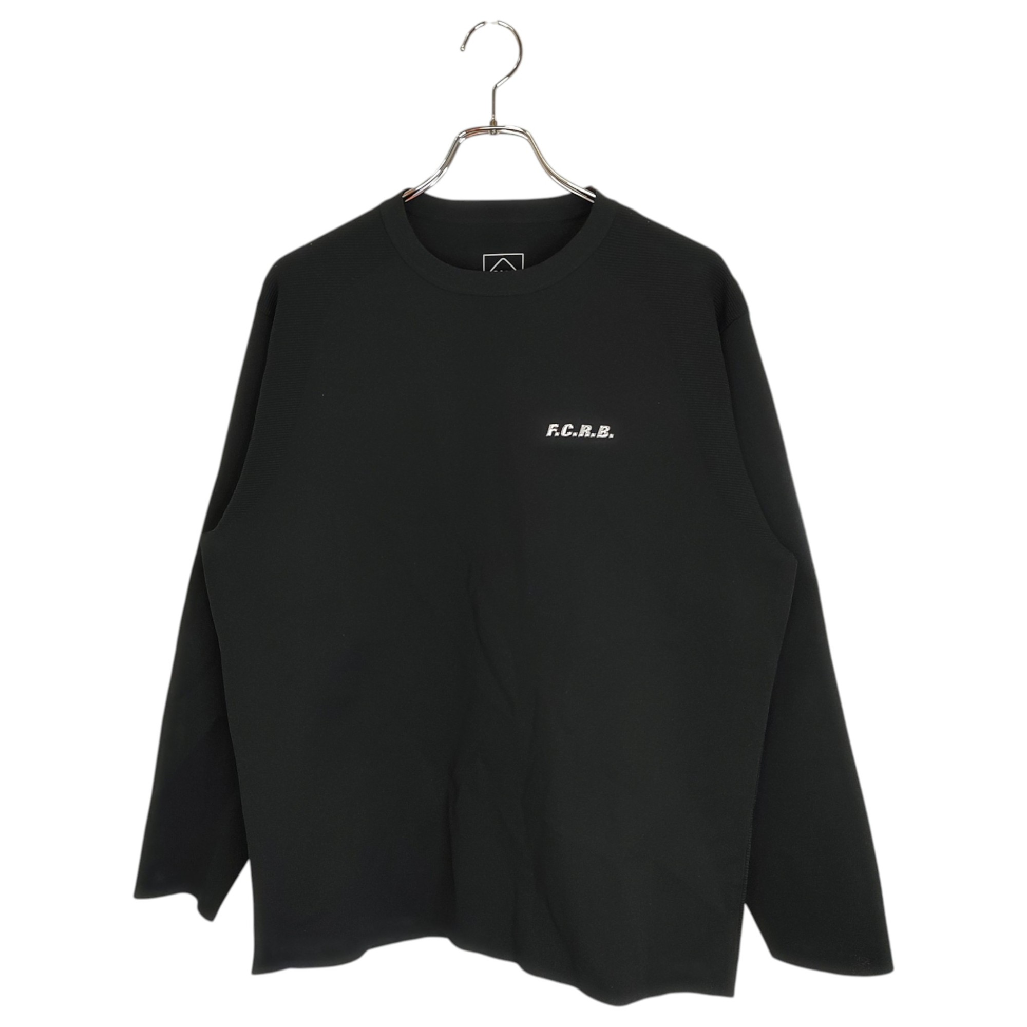 乐天商城 - 【中古】F.C.Real Bristol エフシーレアルブリストル 25SS TECH KNIT CREWNECK TOP テック ニット スウェット トレーナー FCRB-250074 L ブラック メンズ