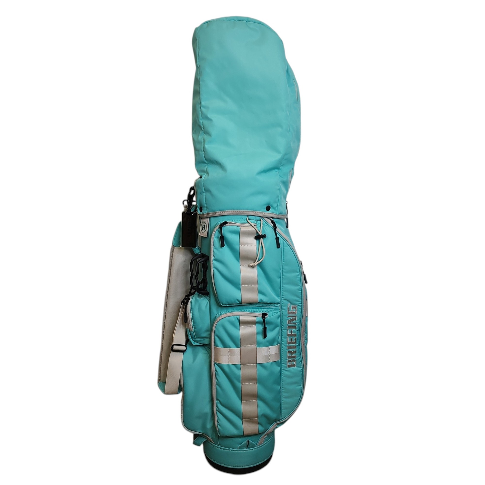 【中古】BRIEFING GOLF ブリーフィングゴルフ CR6 CP 8.5型 キャディバッグ BRG221D55 F アクア メンズ/レディース