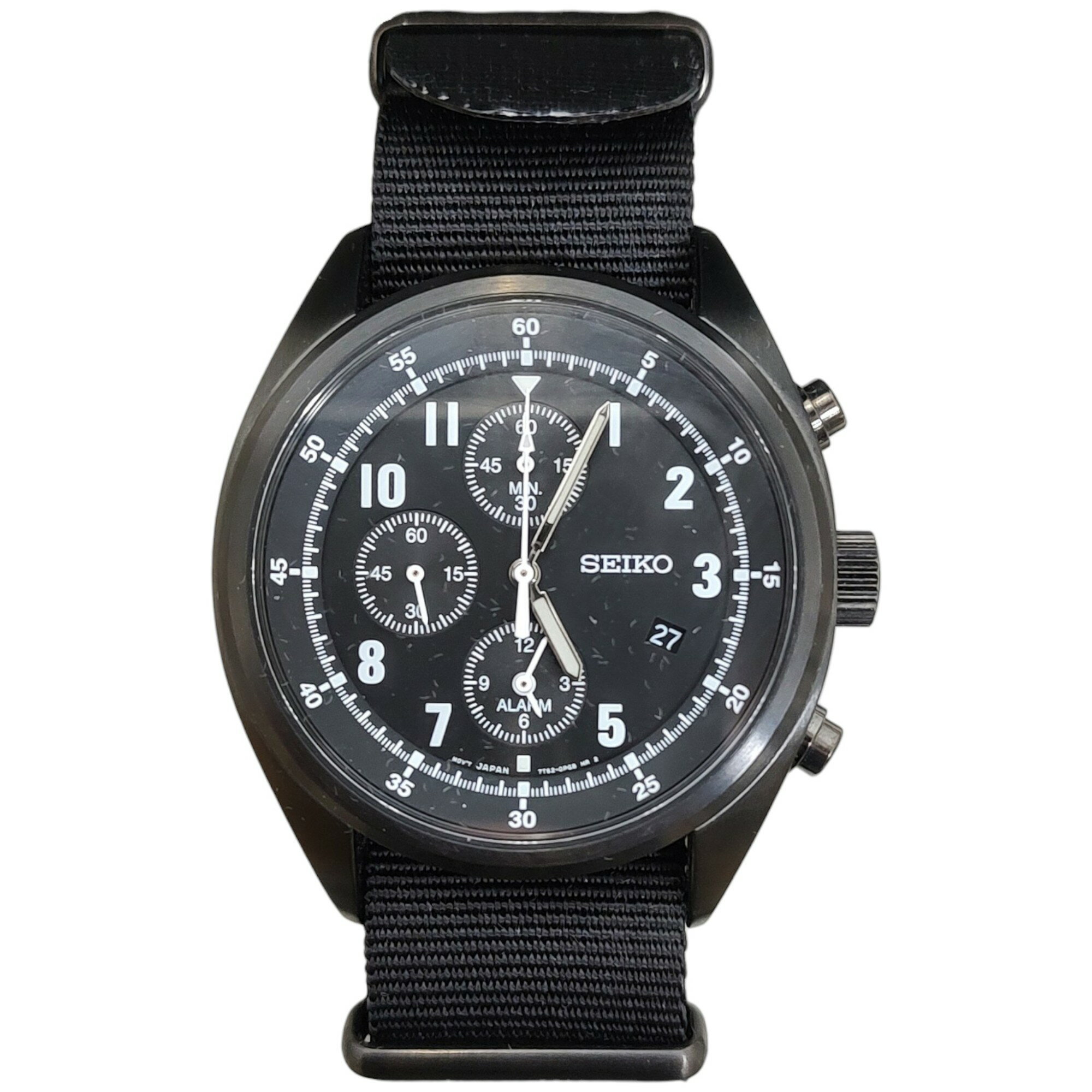 NONNATIVE ノンネイティブ ×SEIKO 500本限定 CHRONOGRAPH WATCH クロノグラフウォッチ NN-A2751 F ブラック
