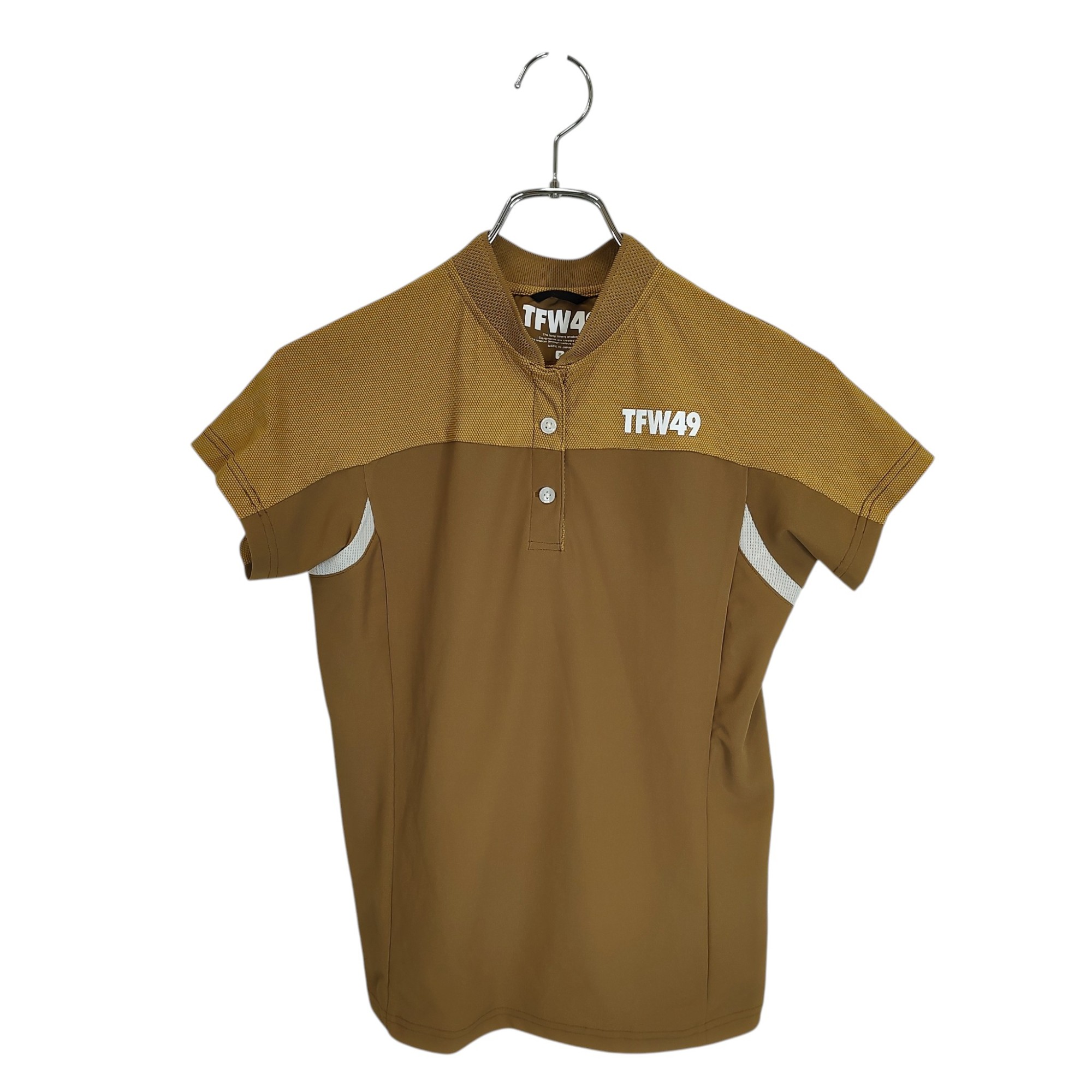【中古】TFW49 ティーエフダブリュー ゴルフ S/S POLO 半袖 ポロシャツ TL10231004 S ブラウン系 レディース