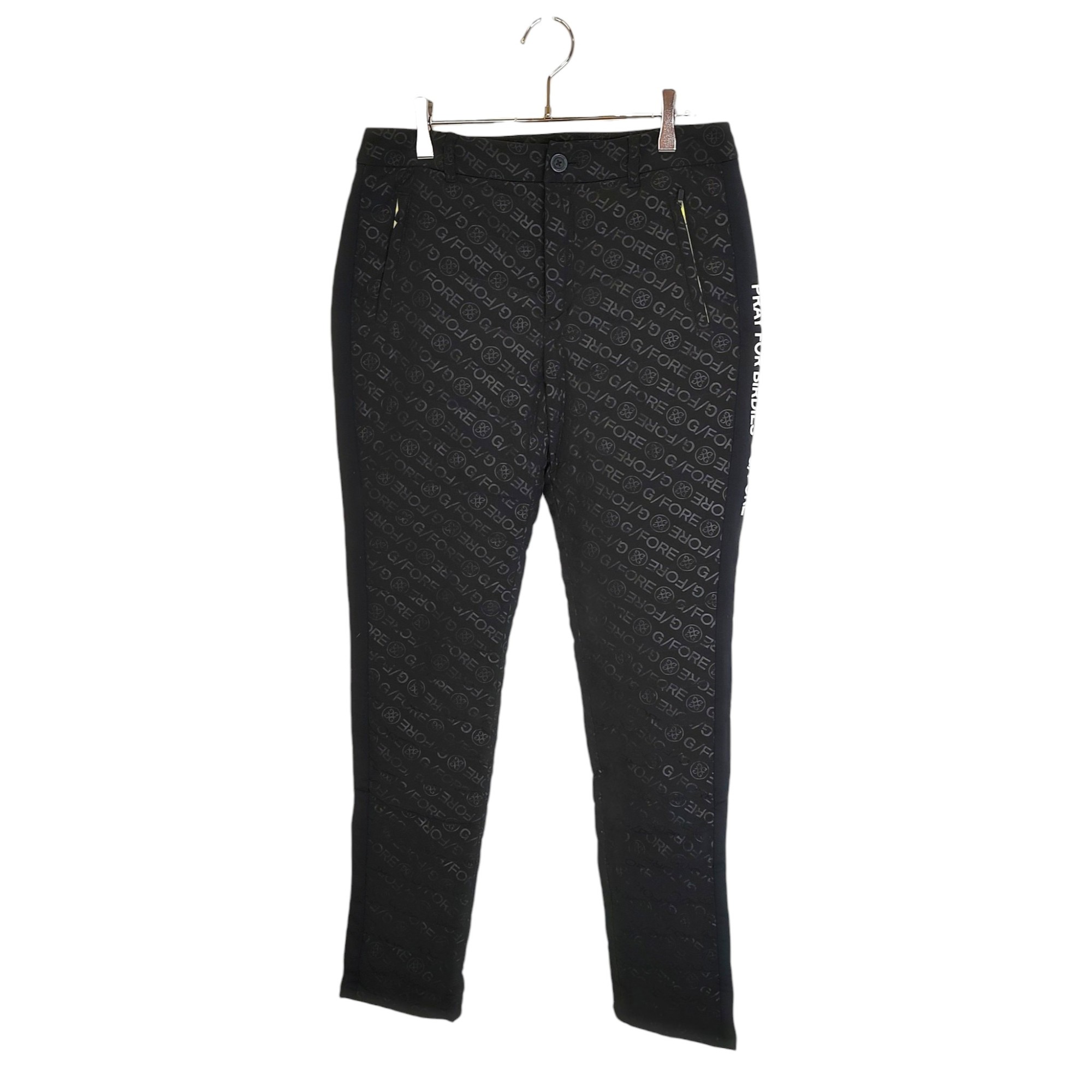 G/FORE ジーフォア ゴルフ All-over print down pants 総柄 ダウン パンツ 073214453-0005 38 ブラック レディース
