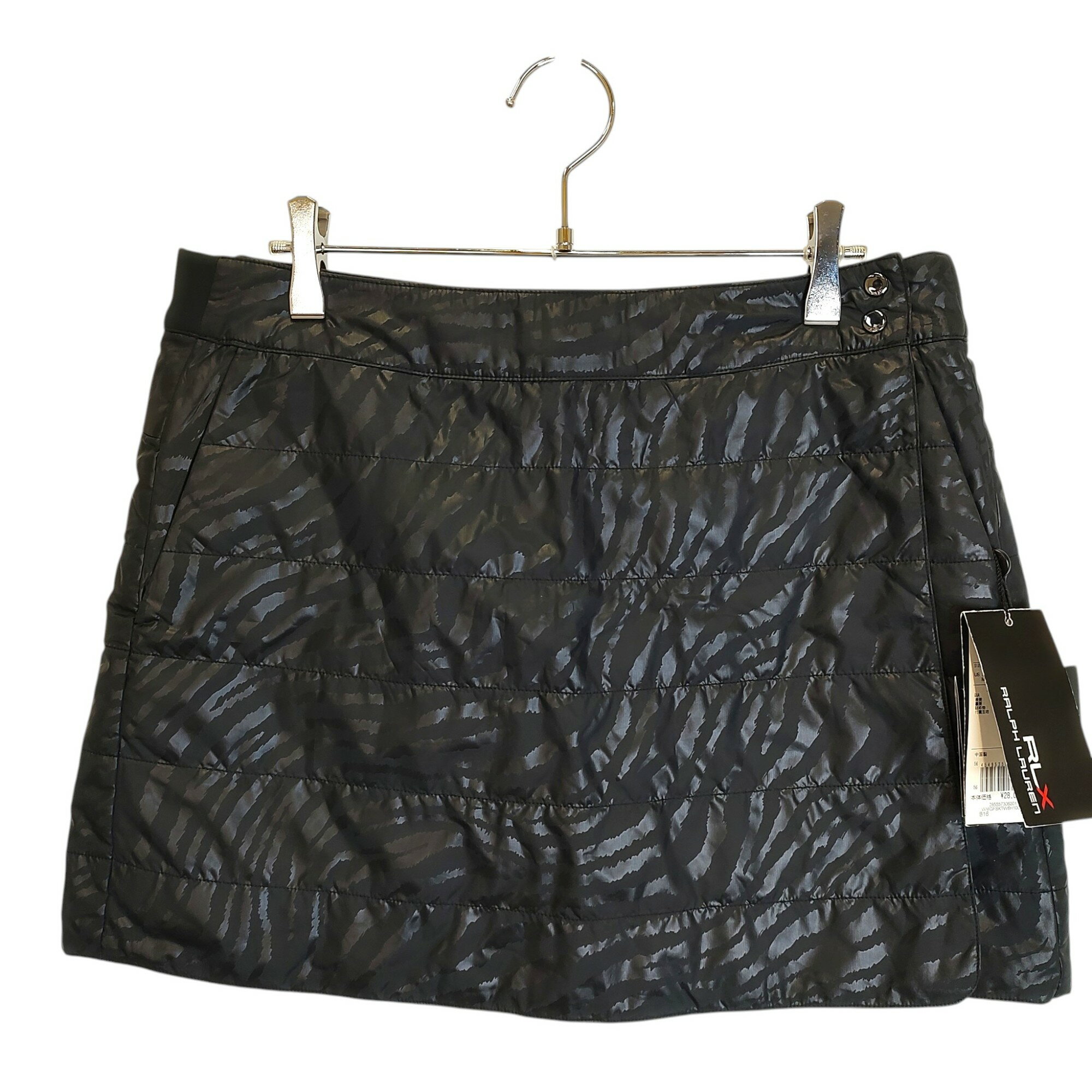 Ralph Lauren Golf ラルフローレン ゴルフ RLX All-over print skirt 総柄 スカート 285557306001 US M ブラック レディース