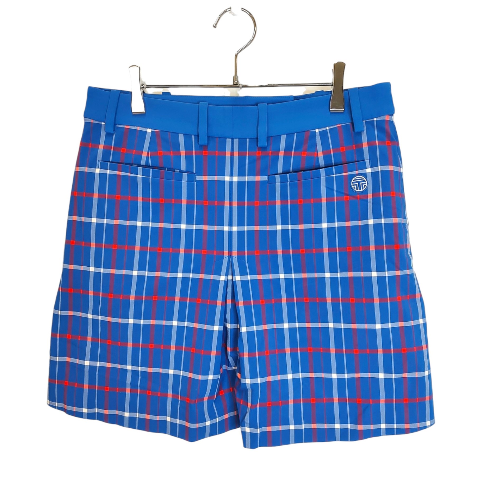 TRIGGER 楽天市場店の【中古】TORY SPORT トリー スポーツ ゴルフ Checkered Skirt チェック柄 スカート S ブルー×ホワイト×レッド レディース｜アングル2