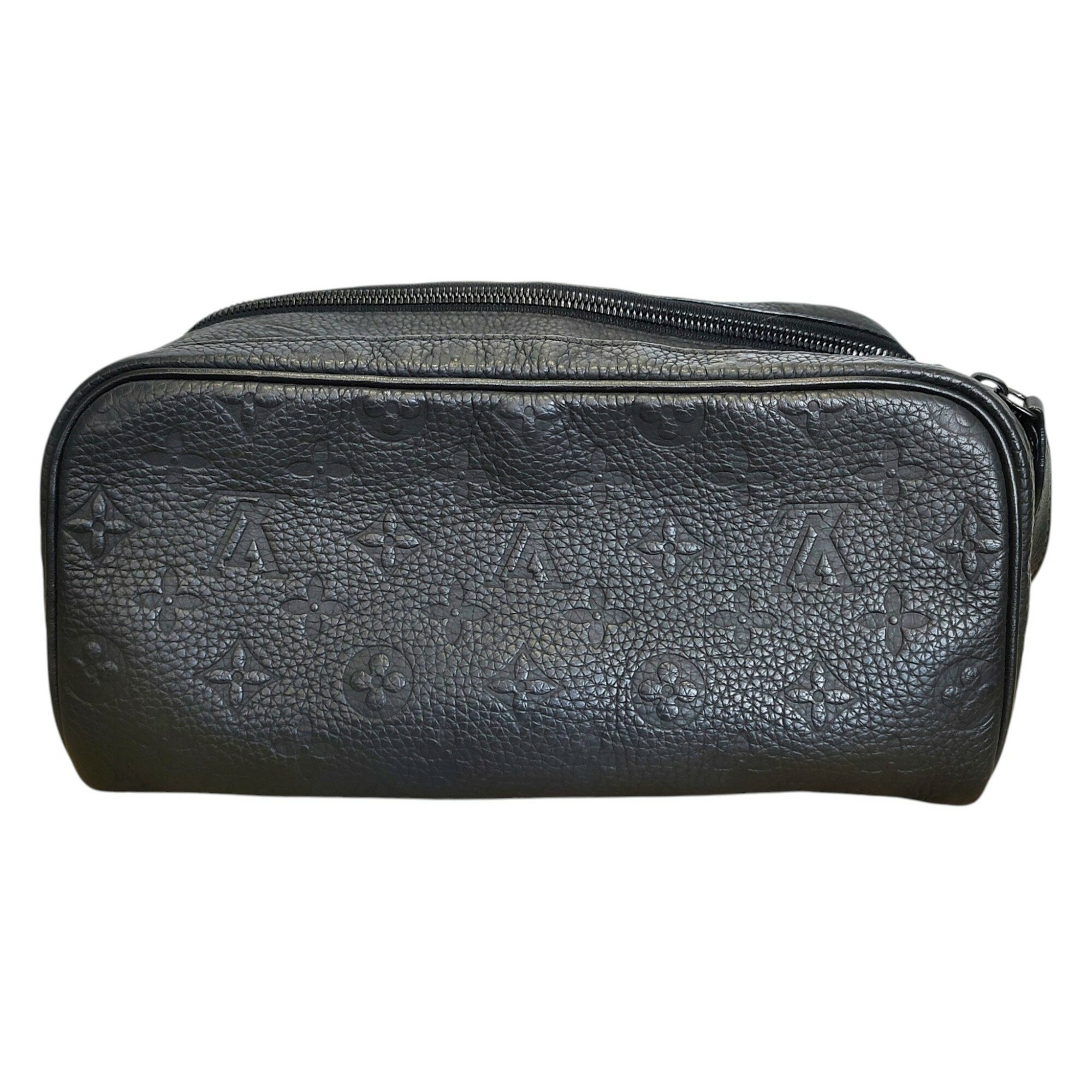 LOUIS VUITTON ルイ・ヴィトン モノグラム トリヨン ドップ キット セカンド バッグ M59478 F ブラック メンズ