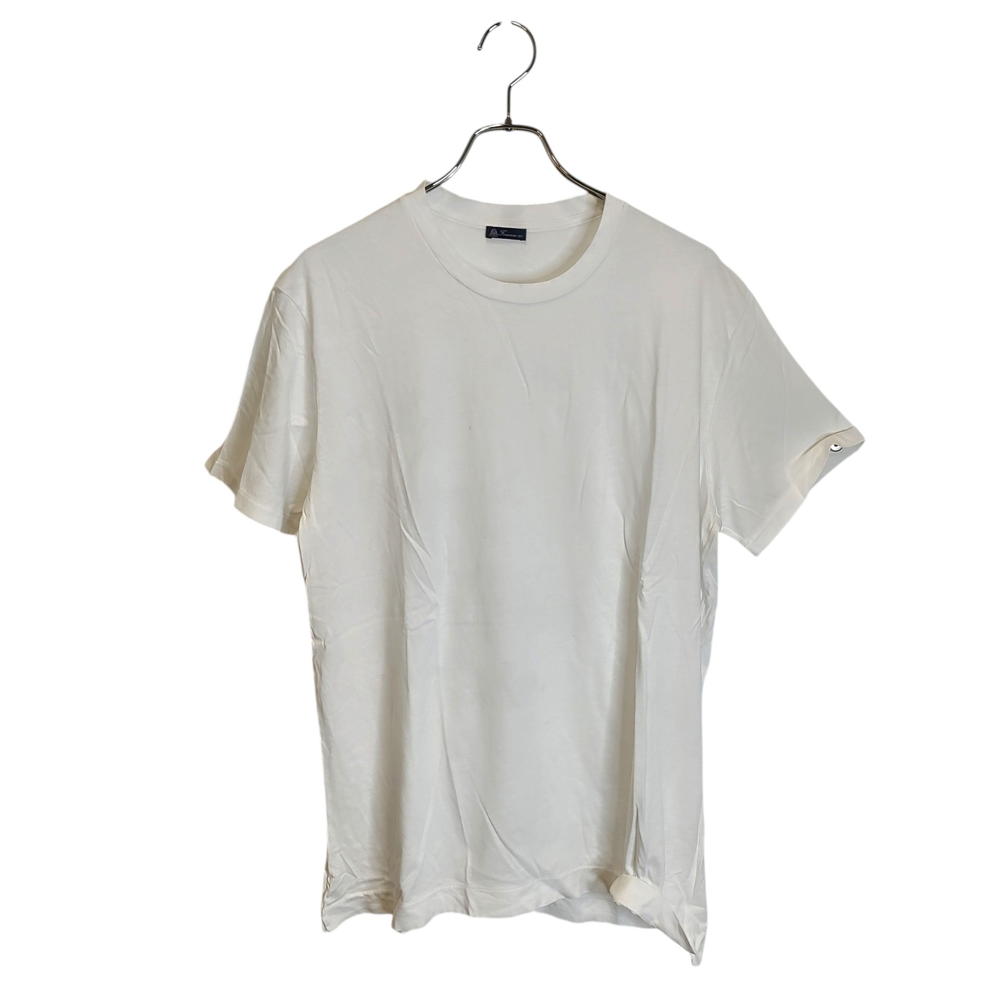 Finamore フィナモレ クルーネック 半袖 Tシャツ XL ホワイト メンズ