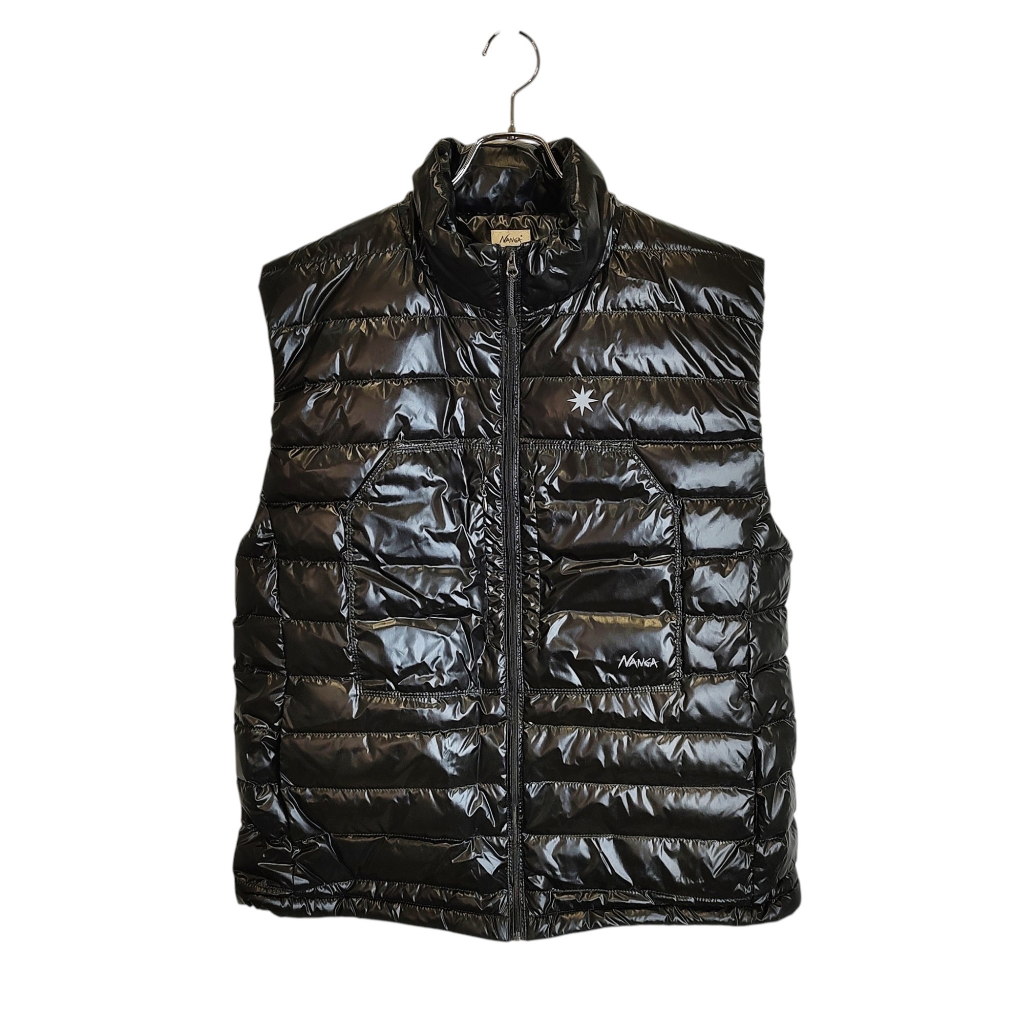 GDC ジーディーシー × NANGA ナンガ ULTILIGHT DOWN VEST PACKABLE ダウンベスト XL ブラック メンズ