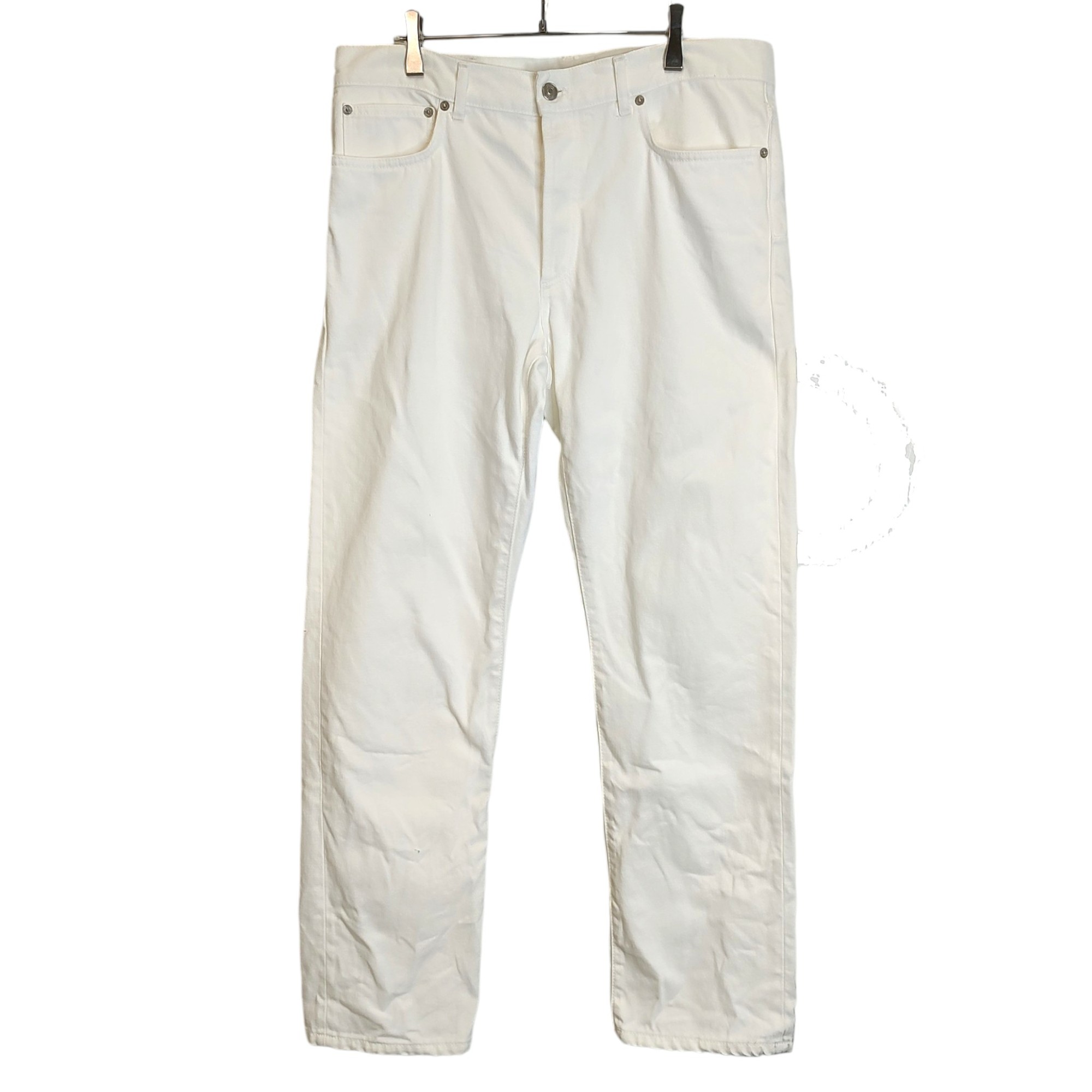 DIOR ディオール Long Regular Jeans Cotton Twill コットンデニムパンツ 313D014J352X 34 ホワイト メンズ