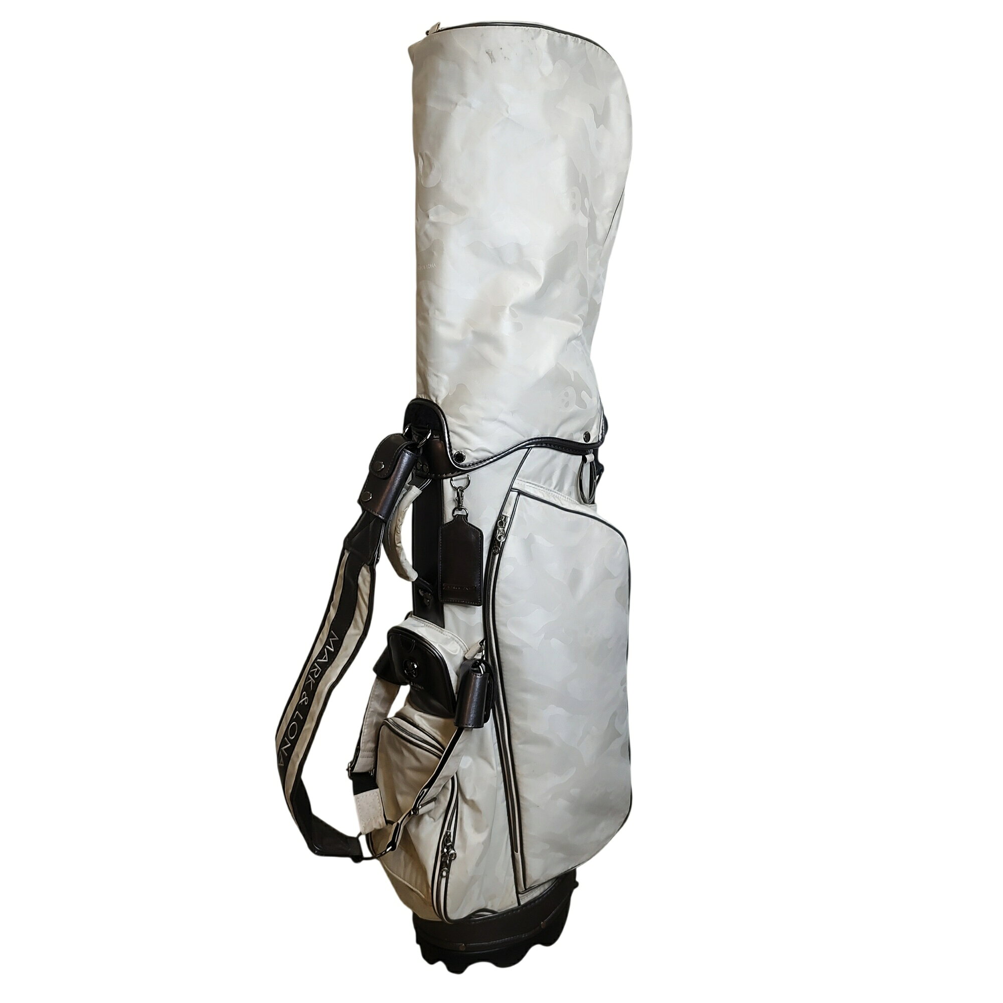 MARK&LONA マークアンドロナ ゴルフ 23SS Gauge Camo Stand Bag カモフラ スタンド キャディバッグ MLS-3A-SC01 F ホワイト ユニセックス