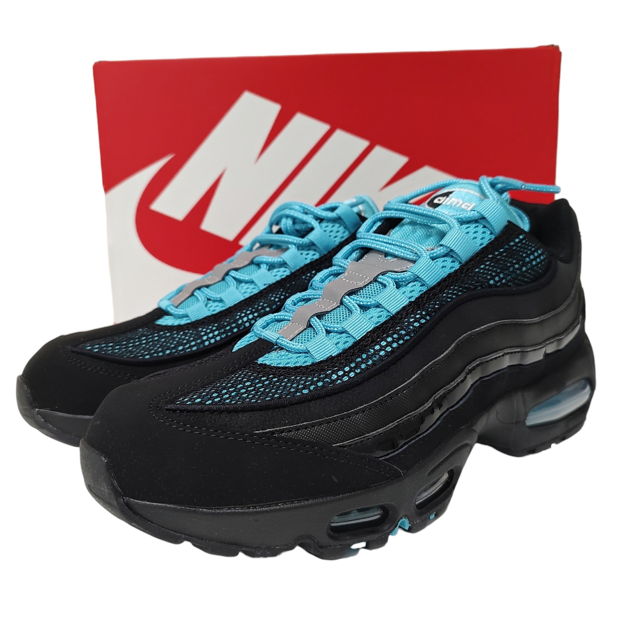 NIKE ナイキ Air Max 95 Bb Qs ビッグ バブル スニーカー IM4691 001 27.5 ブラック/ブルー メンズ