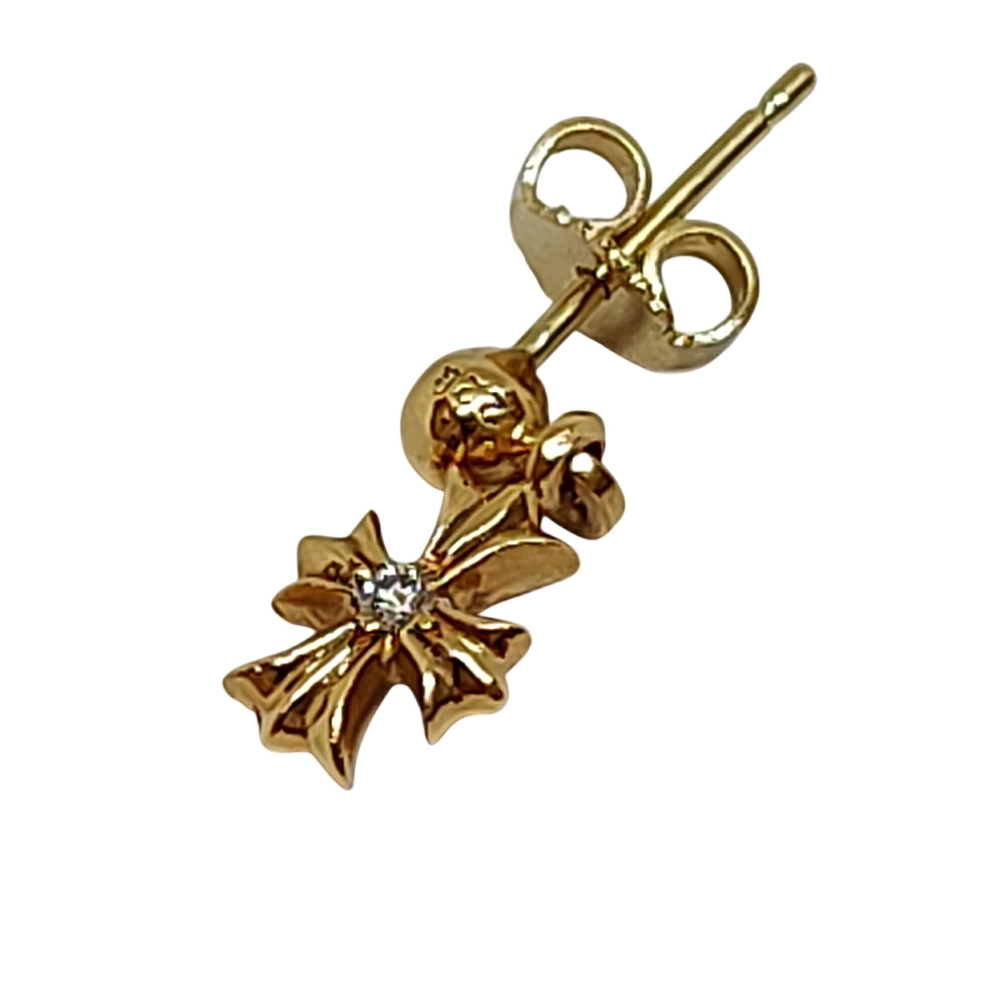 【中古】Chrome Hearts クロムハーツ 22K TNY E CH PLS DIA タイニー E CHプラス ...