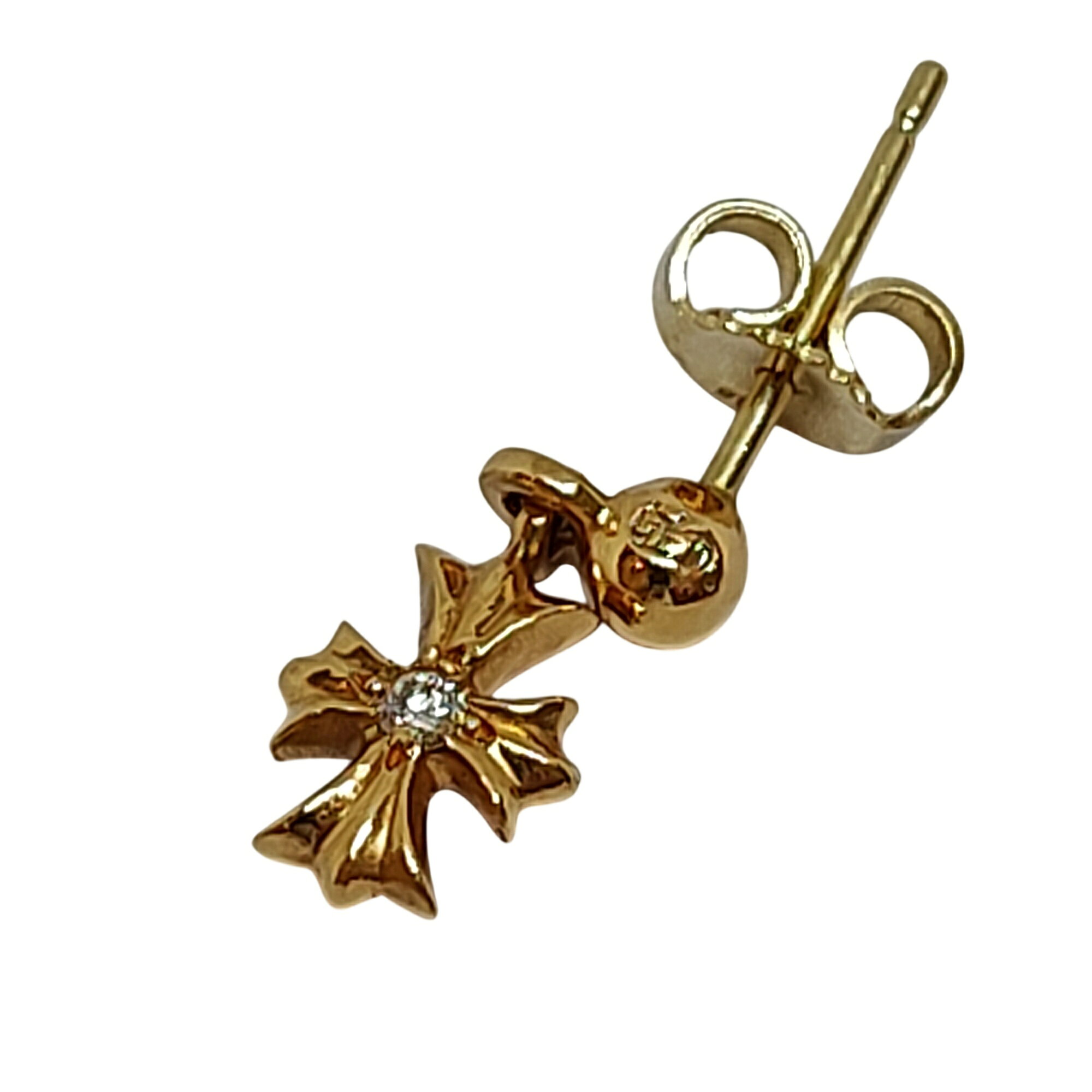 【中古】Chrome Hearts クロムハーツ 22K TNY E CH PLS DIA タイニー E CHプラス ...