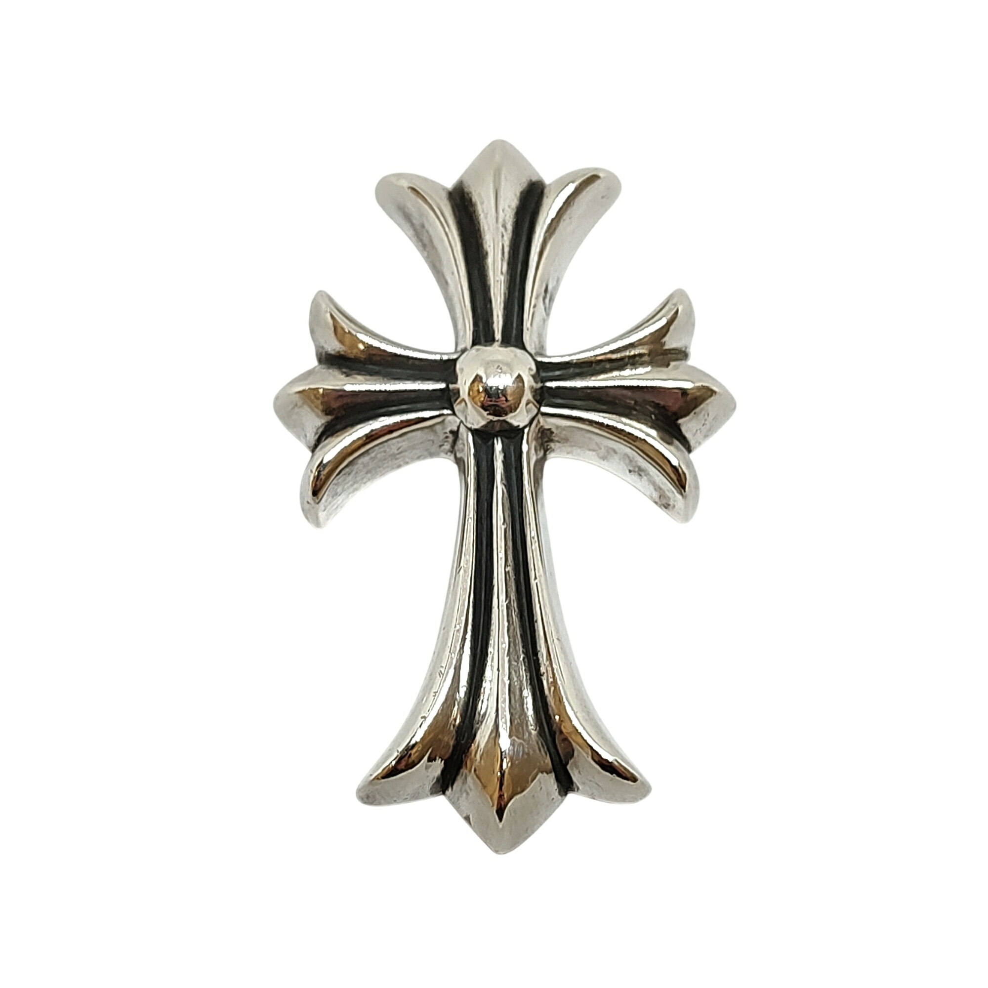 【中古】Chrome Hearts クロムハーツ CH CRS SML スモールCHクロス ペンダントトップ F シルバー