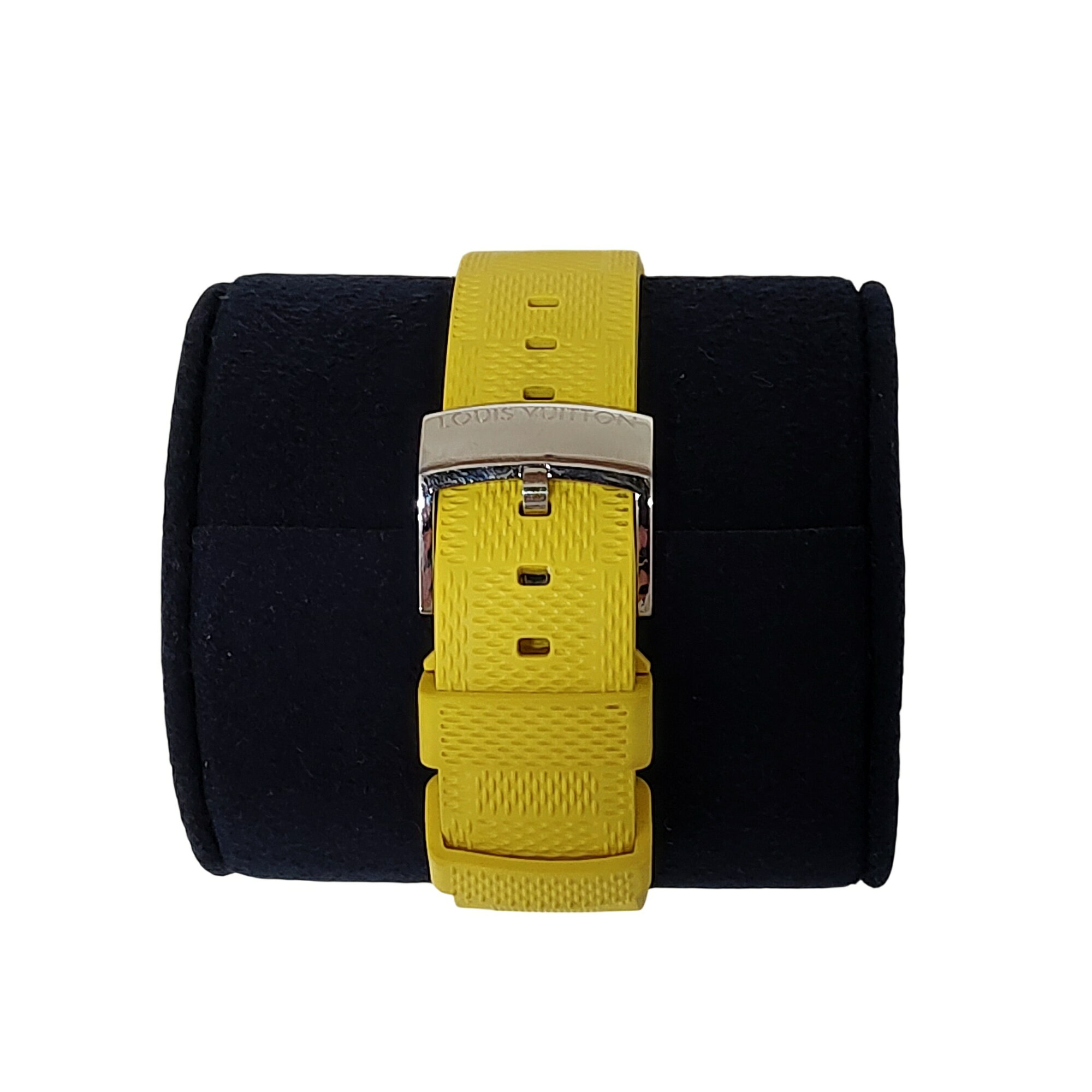 TRIGGER 楽天市場店の【中古】LOUIS VUITTON ルイ・ヴィトン タンブール ホライゾン スマートウォッチ V2 腕時計 QA050 F ブラック/イエロー メンズ｜アングル3