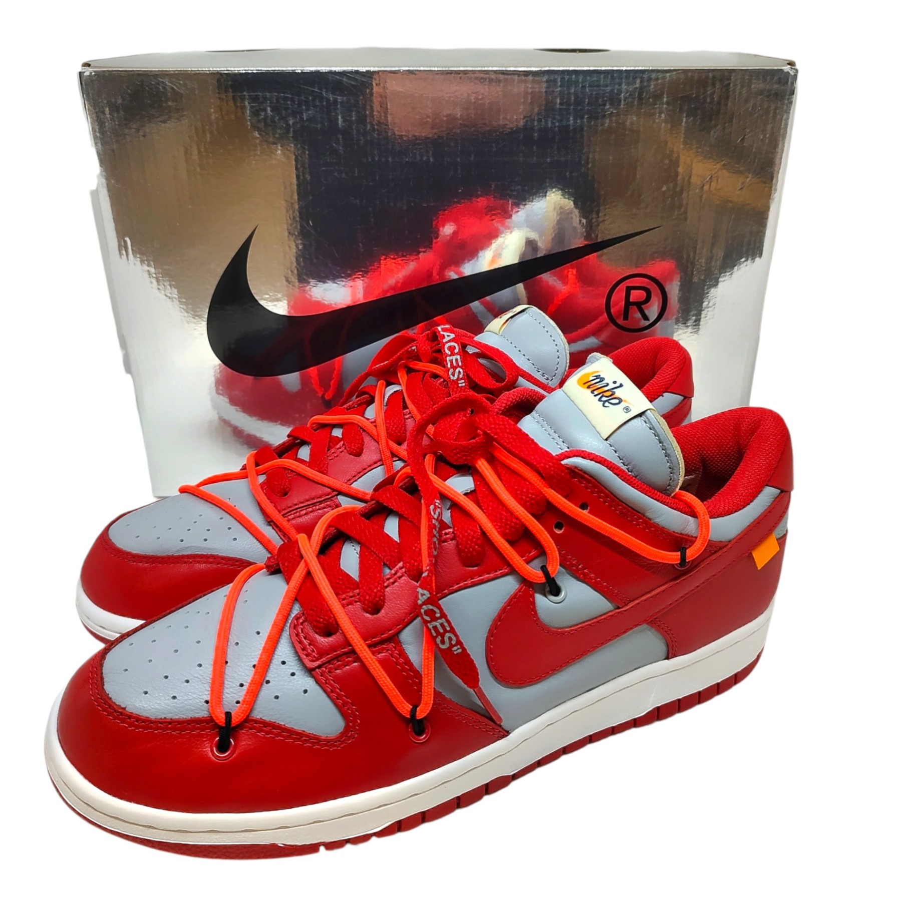 【中古】OFF-WHITE オフホワイト × Nike Dunk Low 