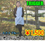 オリジナル エプロンスカイブルー