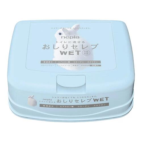 ネピア おしりセレブ WET ウエットティッシュ　本体 40枚入り　ノンアルコール　無香料 ( 490112183009..