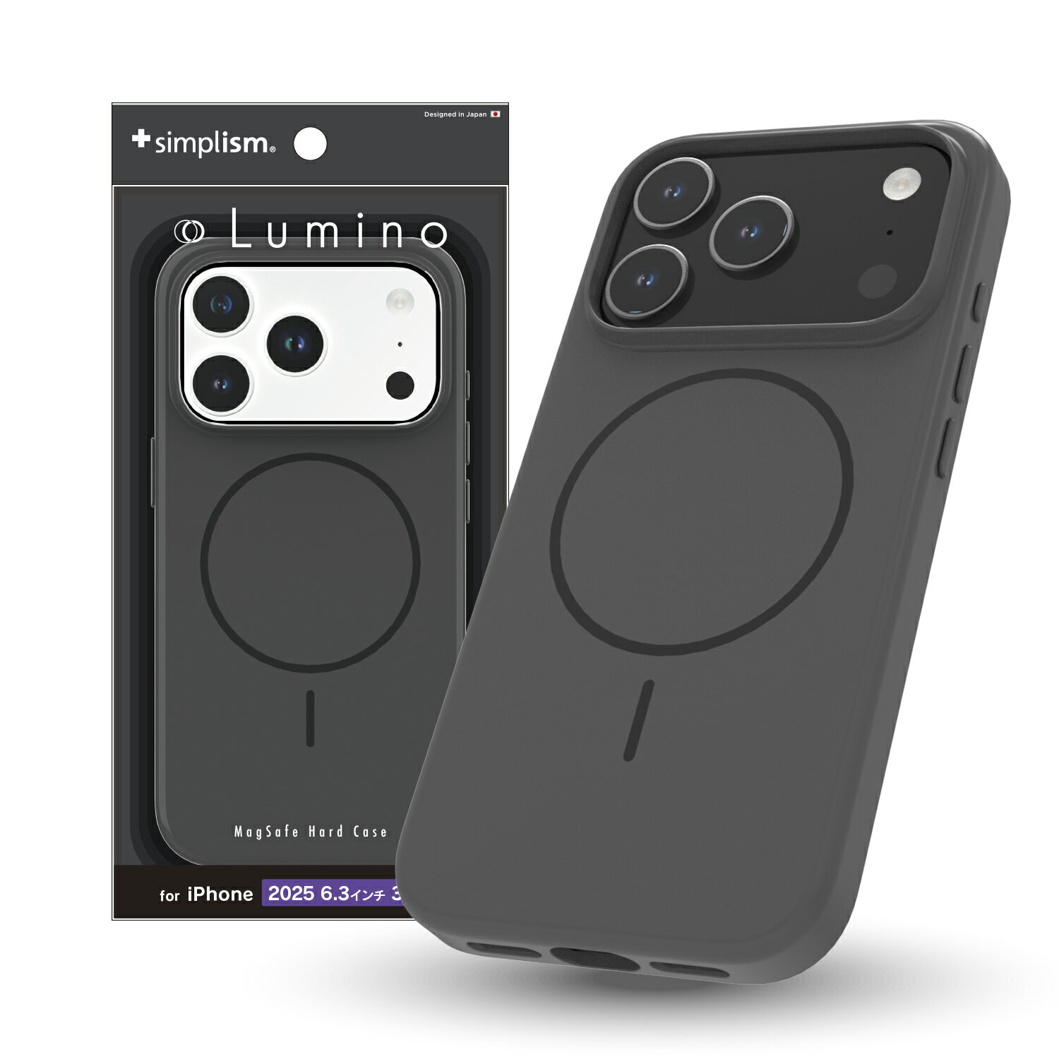 Rakuten - Simplism シンプリズム iPhone 17 Pro [Lumino] MagSafe対応 ハードケース TR-IP25M3-LOMS-BK