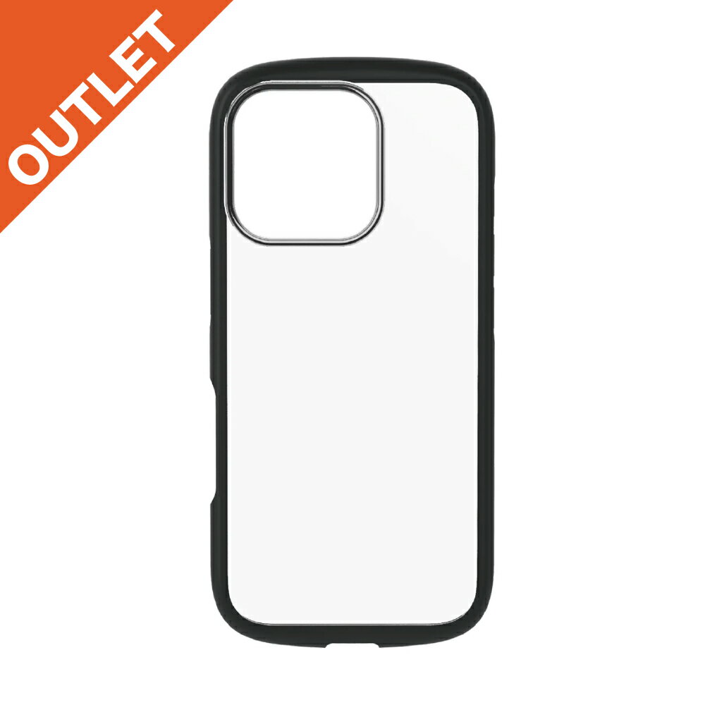 Rakuten - Simplism シンプリズム iPhone 16 Pro [LIGHT SHIELD] 衝撃吸収 ハイブリッドクリアケース TREIP24M3LDCLBK