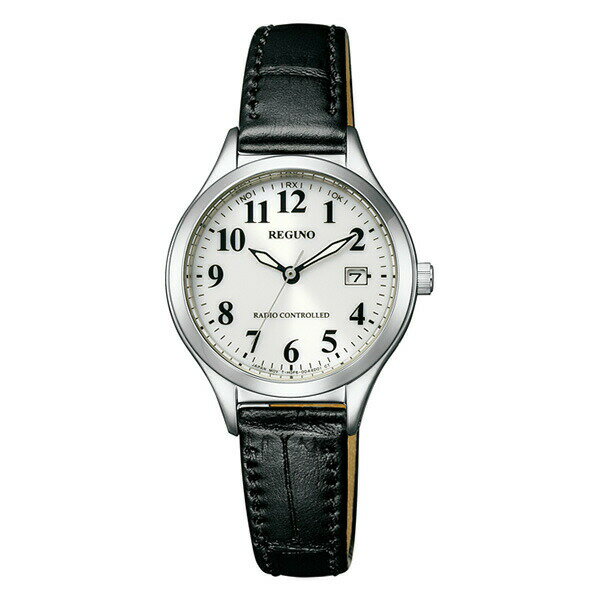 メーカー：CITIZEN シチズン REGUNO レグノ製品名：KS1-210-20JANコード：4974375522374ケースサイズ：28.0mmムーブメント：ソーラーテックバンド素材：カーフ革防水：5気圧防水ガラス素材：クリスタルガラスケース素材：ステンレス機能 付加仕様：受信局自動選択機能 定時受信機能 強制受信機能 充電警告機能 過充電防止機能抜粋4：シチズン 時計 CITIZEN REGUNO レグノ レディース ソーラーテック 電波時計 KS1-210-20 ブラックメーカー：CITIZEN シチズン REGUNO レグノ製品名：KS1-210-20JANコード：4974375522374ケースサイズ：28.0mmムーブメント：ソーラーテックバンド素材：カーフ革防水：5気圧防水ガラス素材：クリスタルガラスケース素材：ステンレス機能 付加仕様：受信局自動選択機能 定時受信機能 強制受信機能 充電警告機能 過充電防止機能抜粋4：シチズン 時計 CITIZEN REGUNO レグノ レディース ソーラーテック 電波時計 KS1-210-20 ブラック