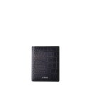 190573 S.T.DUPONT エス・テー・デュポン 2つ折りバーティカルウォレット 7CC ブラック