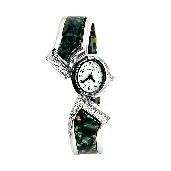 乐天商城 - JG009S-GR バングルウォッチ グリーン ACONTeG アコンテジ レディース 腕時計 国内正規品 送料無料