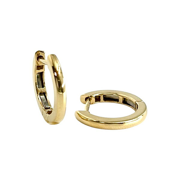 乐天商城 - フープピアス 18金 イエローゴールド つけっぱなし 地金 レディース メンズ 男女兼用 K18YG シンプル キャッチ不要 甲丸 中折れ式 1.7-9 10121536YOR
