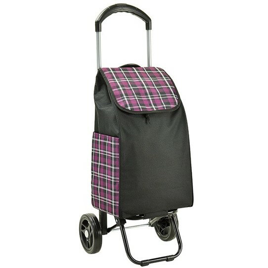 乐天商城 - Valentino viscani ヴァレンチノ ヴィスカーニ 15185-18 パープル ポリエステル ショッピングカート 大容量