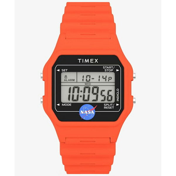 TIMEX タイメックス NASAコラボレーション オレンジ 軽量 デジタル インディグロナイトライト搭載 TW2Y13300 メンズ 腕時計 国内正規品 送料無料
