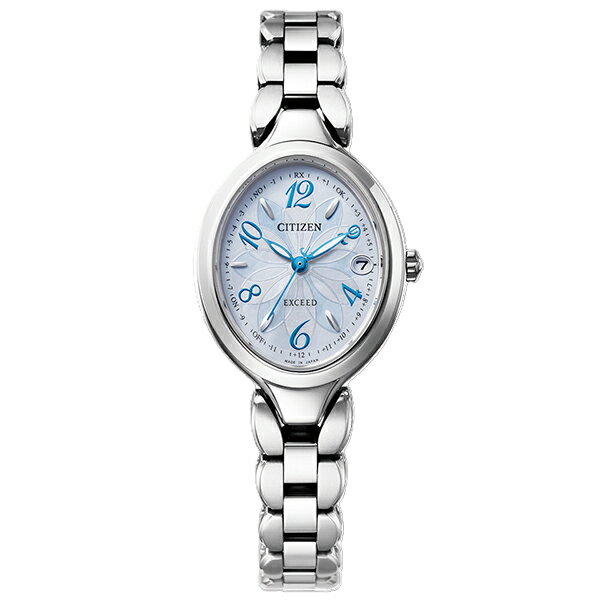 Rakuten - CITIZEN シチズン EXCEED エクシード お花モチーフ 日本製 オーバルケース ES9510-57D レディース 腕時計 国内正規品 送料無料
