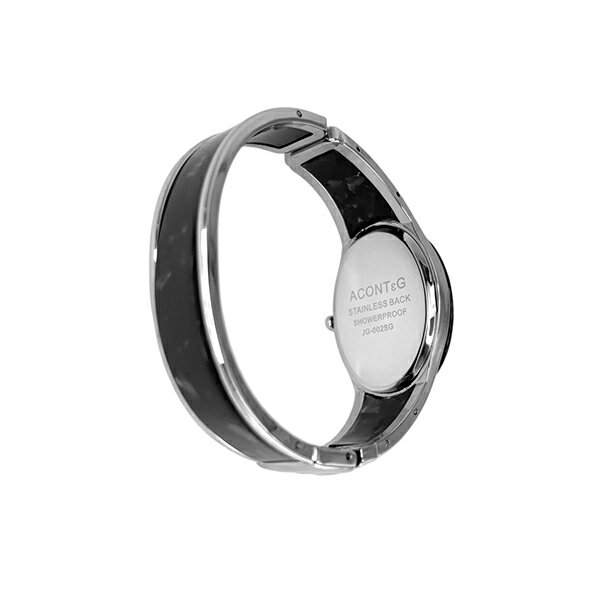 JG-002SG-BK バングルウォッチ ベッコウ風 ブラック ACONTeG アコンテジ レディース 腕時計 国内正規品 送料無料