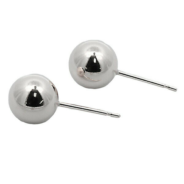 乐天商城 - プラチナ 丸玉ピアス 7mm ボールピアス シンプル ピアス プレゼント 女性 レディース