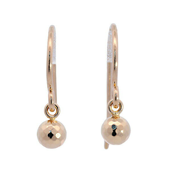 Rakuten - ミラーカットボール フックピアス K18 3mm 18金 18k ゴールド製 丸玉