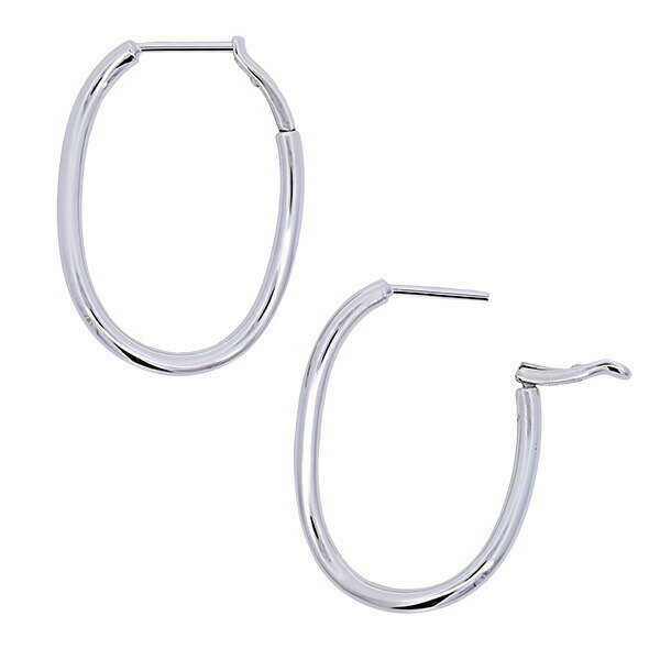 （268712）ツイストフープピアス 2mm-27mm ホワイトゴールド フープピアス K18WG