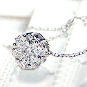（ben-ed-0087）プラチナ ネックレス フラワーモチーフ ダイヤモンド ネックレス PT900 ペンダントネックレス 0.27ct レディース 女性 4月 誕生石 花 プレゼント(4)