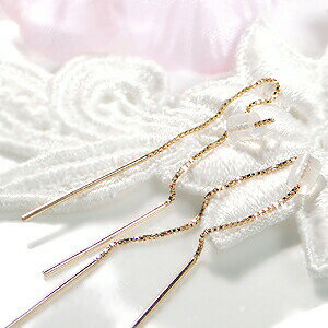 （pe198348）K18YG シンプル アメリカン ピアス　80mm　かわいい 人気 おすすめ 地金ピアス 揺れるピアス ジュエリー ゴールドピアス ..