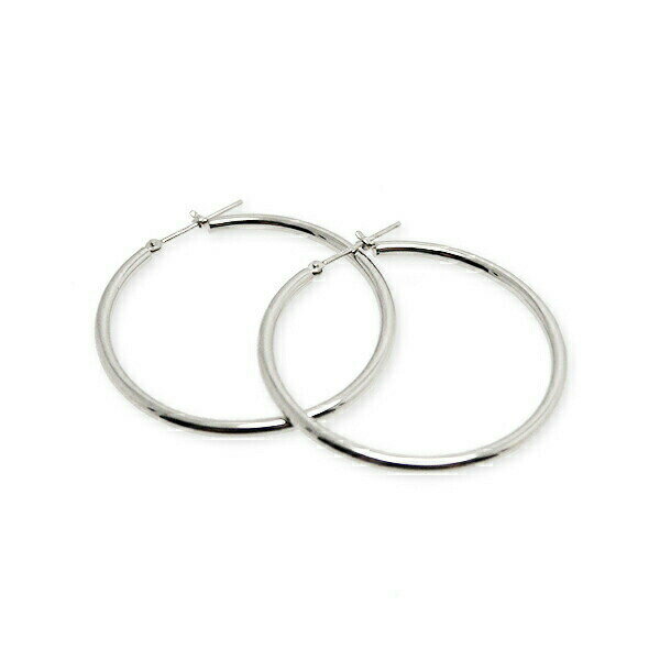 （pp203500）日本製 プラチナピアス フープ輪っかピアス 両耳用 定番 シンプル 太め PT900 2mm×35mm レディース 女性 メンズ 男性 セカンドピアス 輪っかリング Pt900 プレゼント(4)