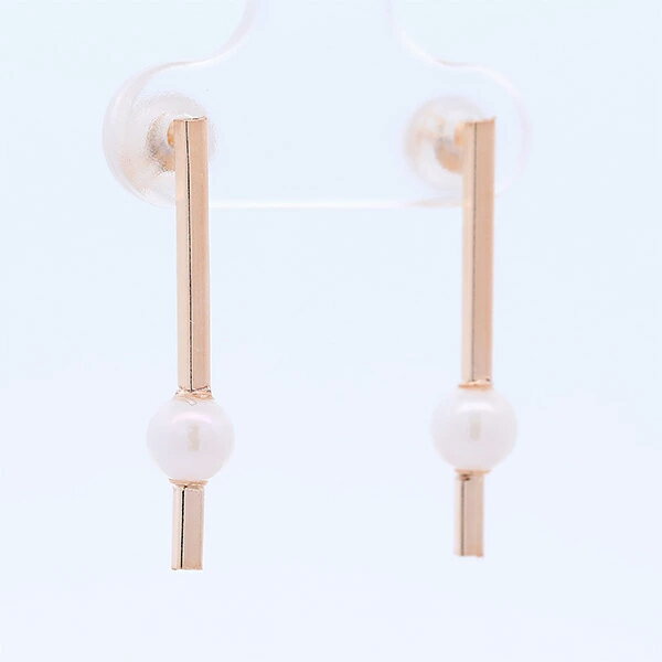 Rakuten - プチパール ストレートバー ピアス k18 アコヤパール 真珠
