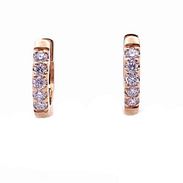 乐天商城 - ダイヤピアス フ−プ 18k 0.2ct